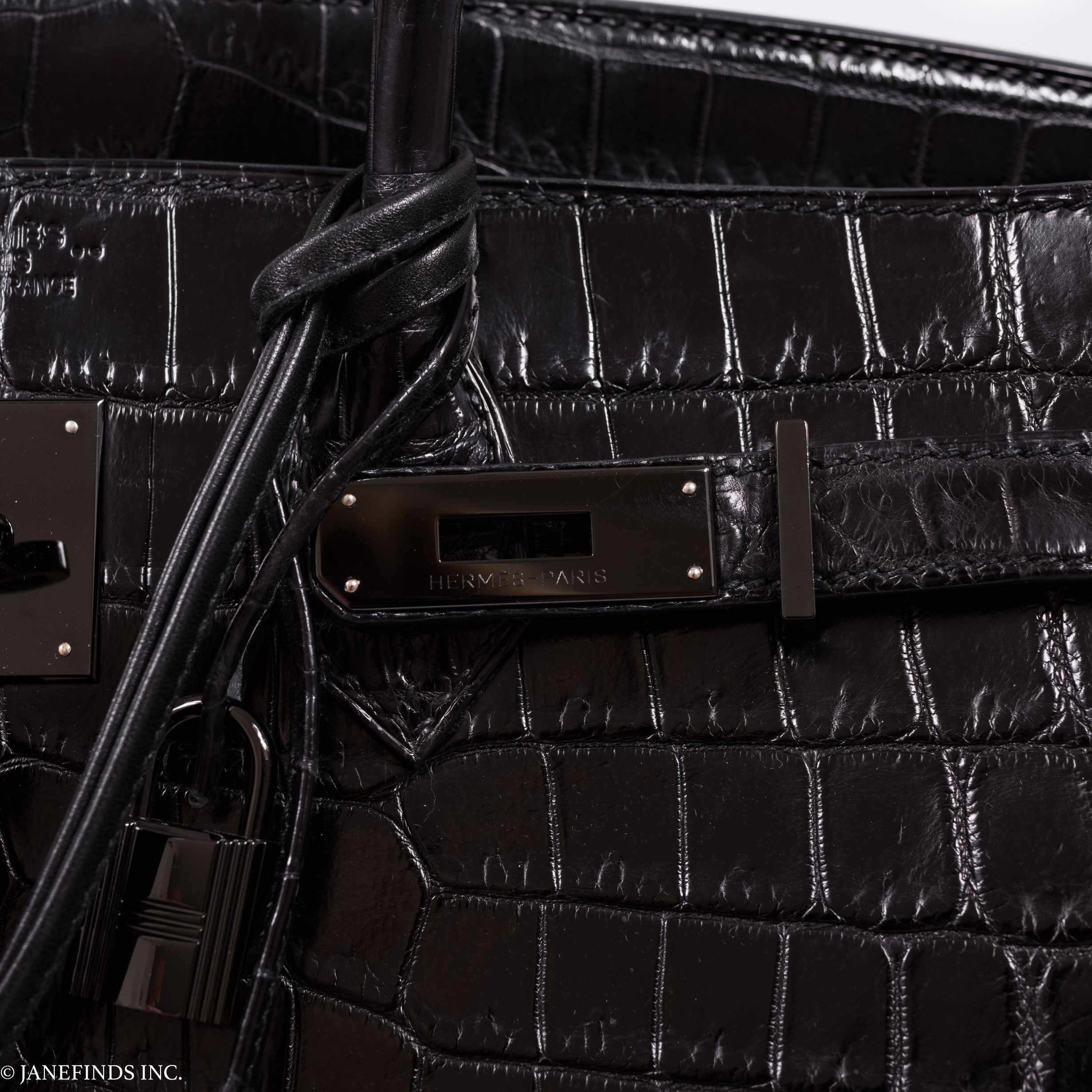 Hermès Birkin 35 SO BLACK Niloticus Crocodile Black Hardware - Legend