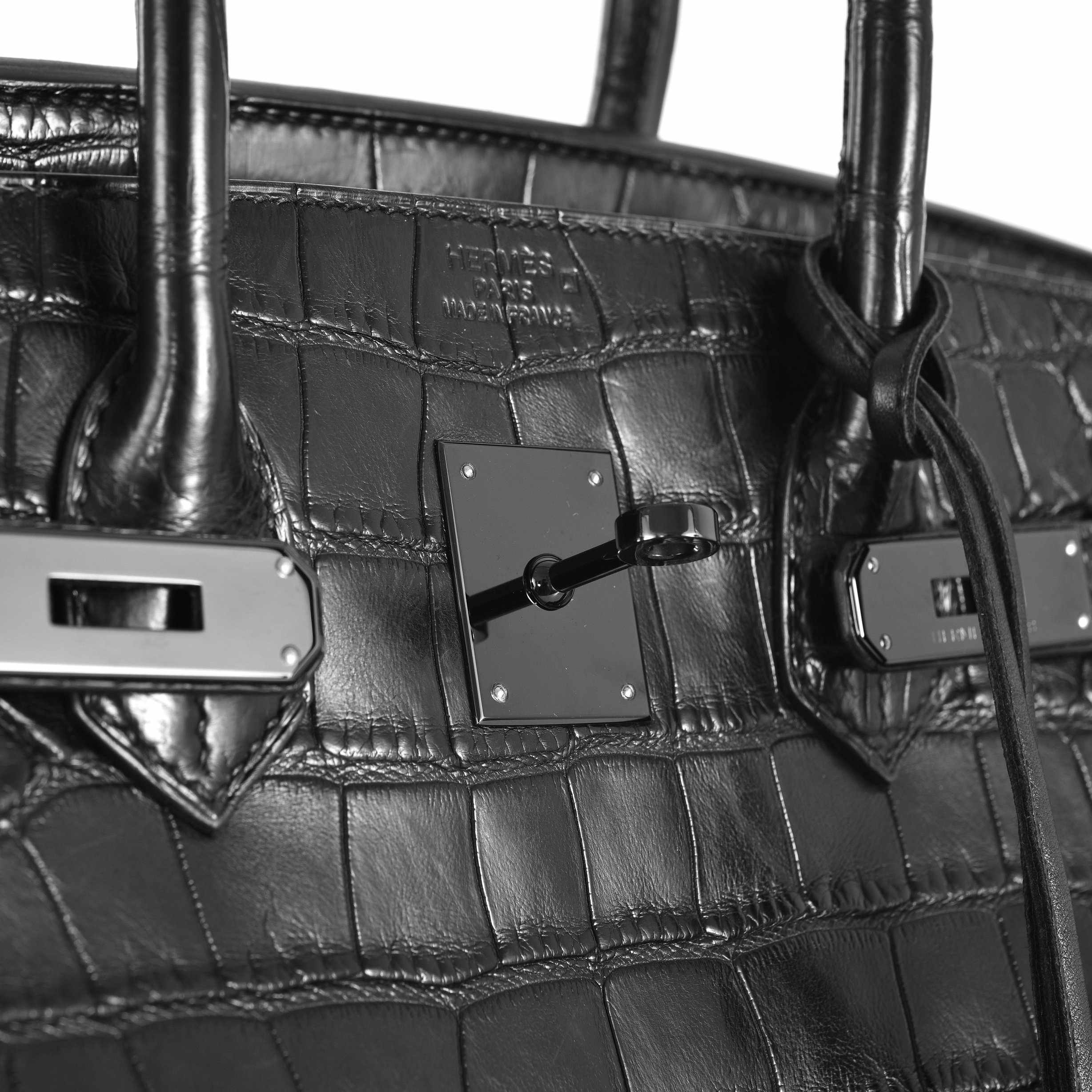 Hermès Birkin 35 So Black Alligator Black Matte Black Hardware