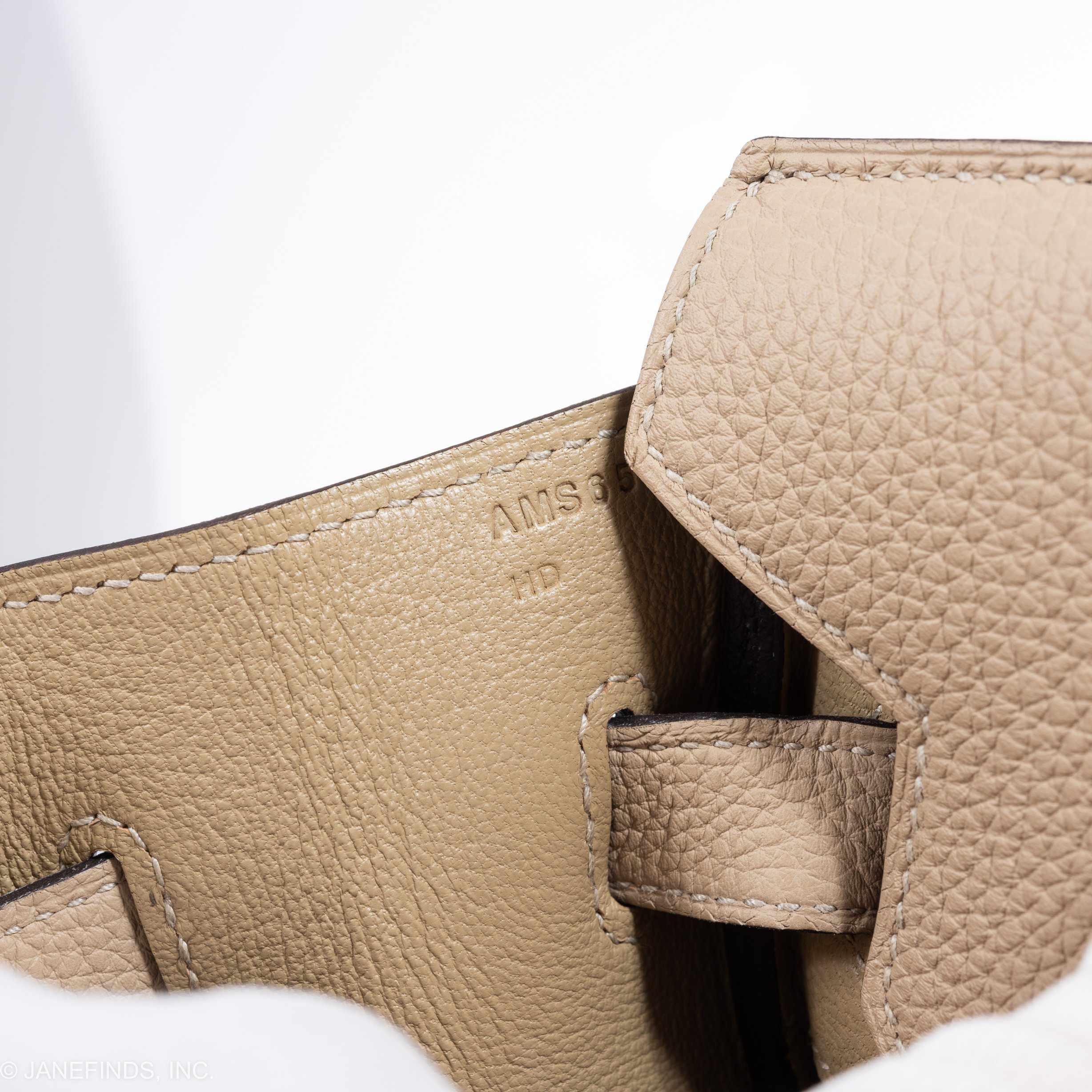 Hermès Birkin 35 Trench Togo Palladium Hardware