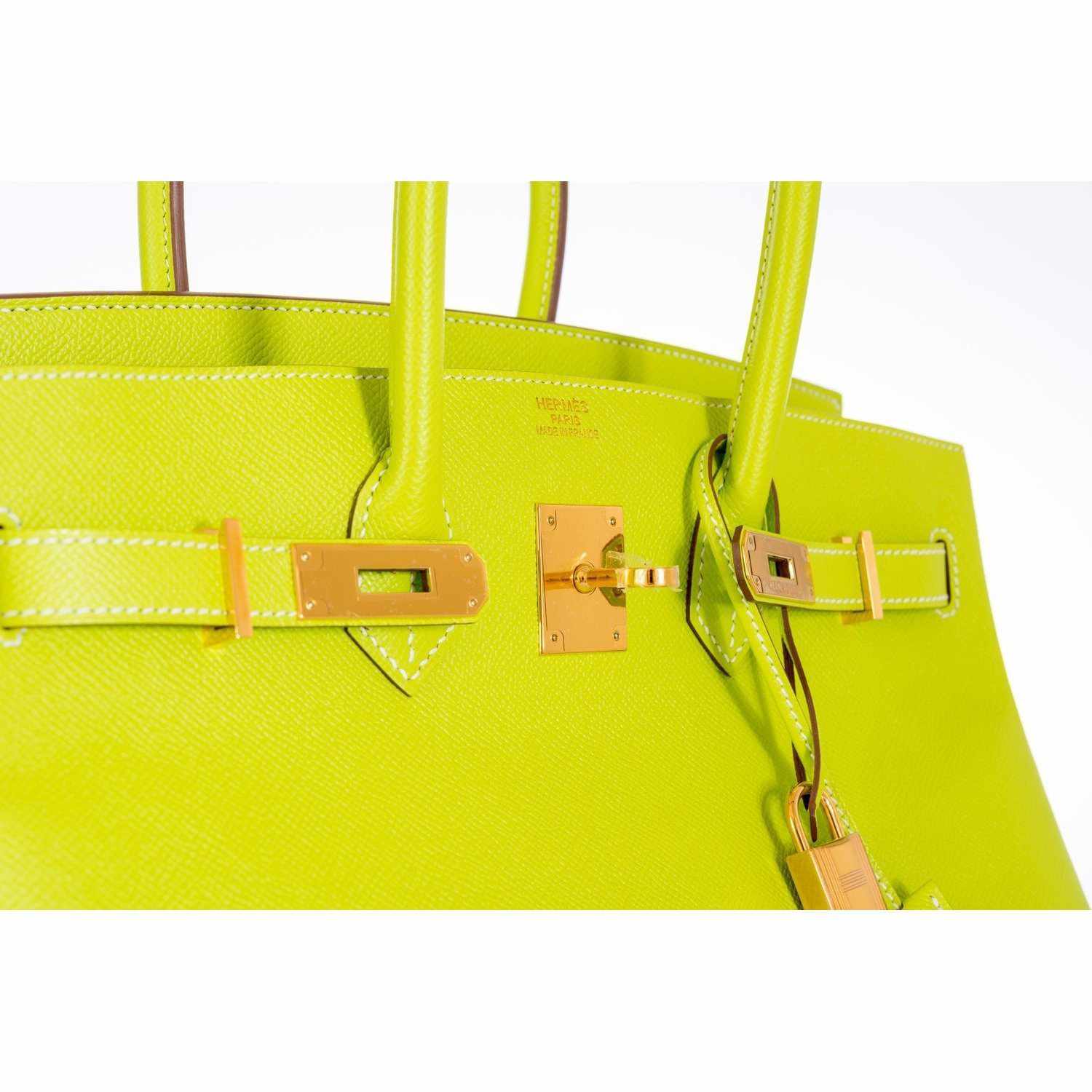Hermès Birkin 35 Vert Anis Green Crocodile Gold Hardware