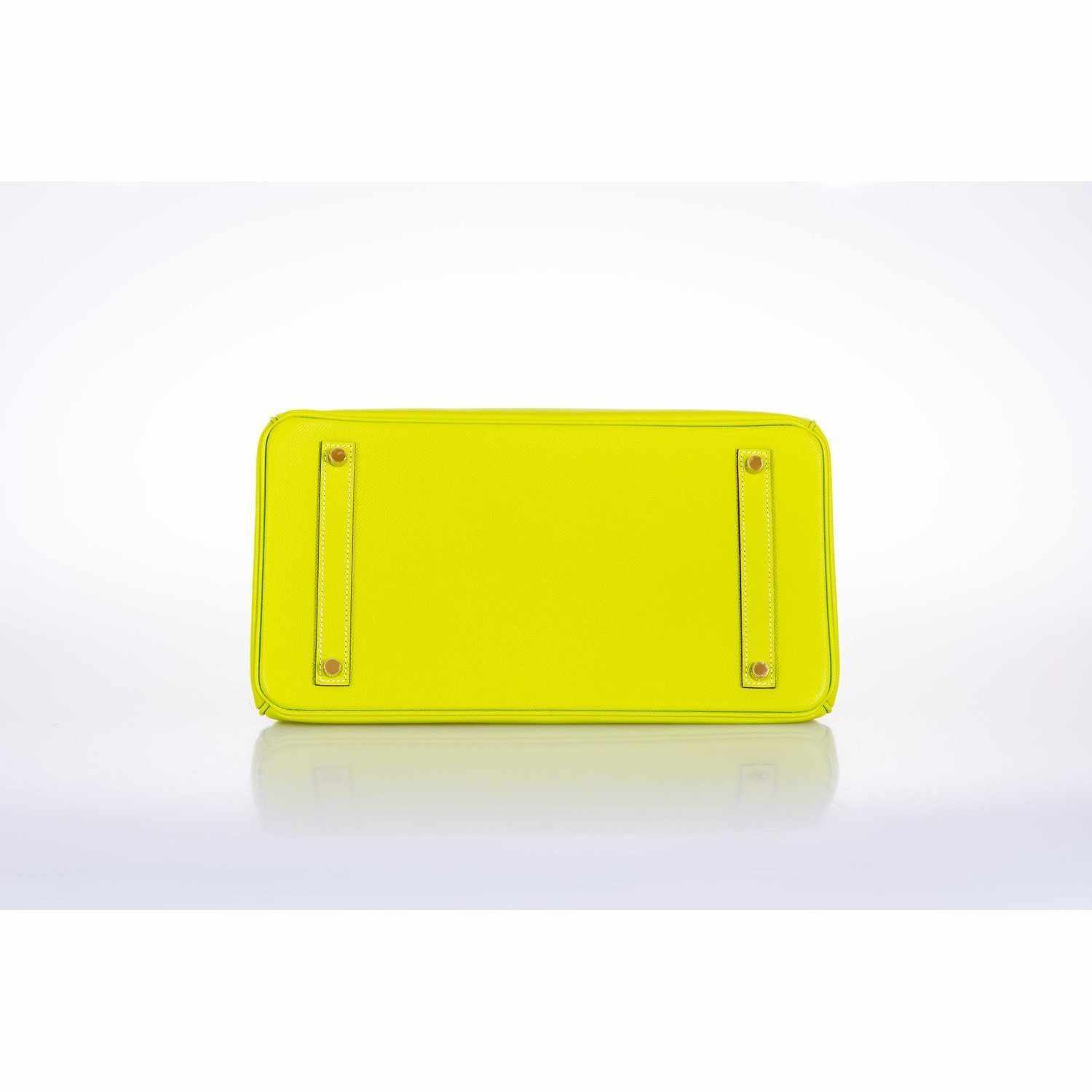 Hermès Birkin 35 Vert Anis Green Crocodile Gold Hardware