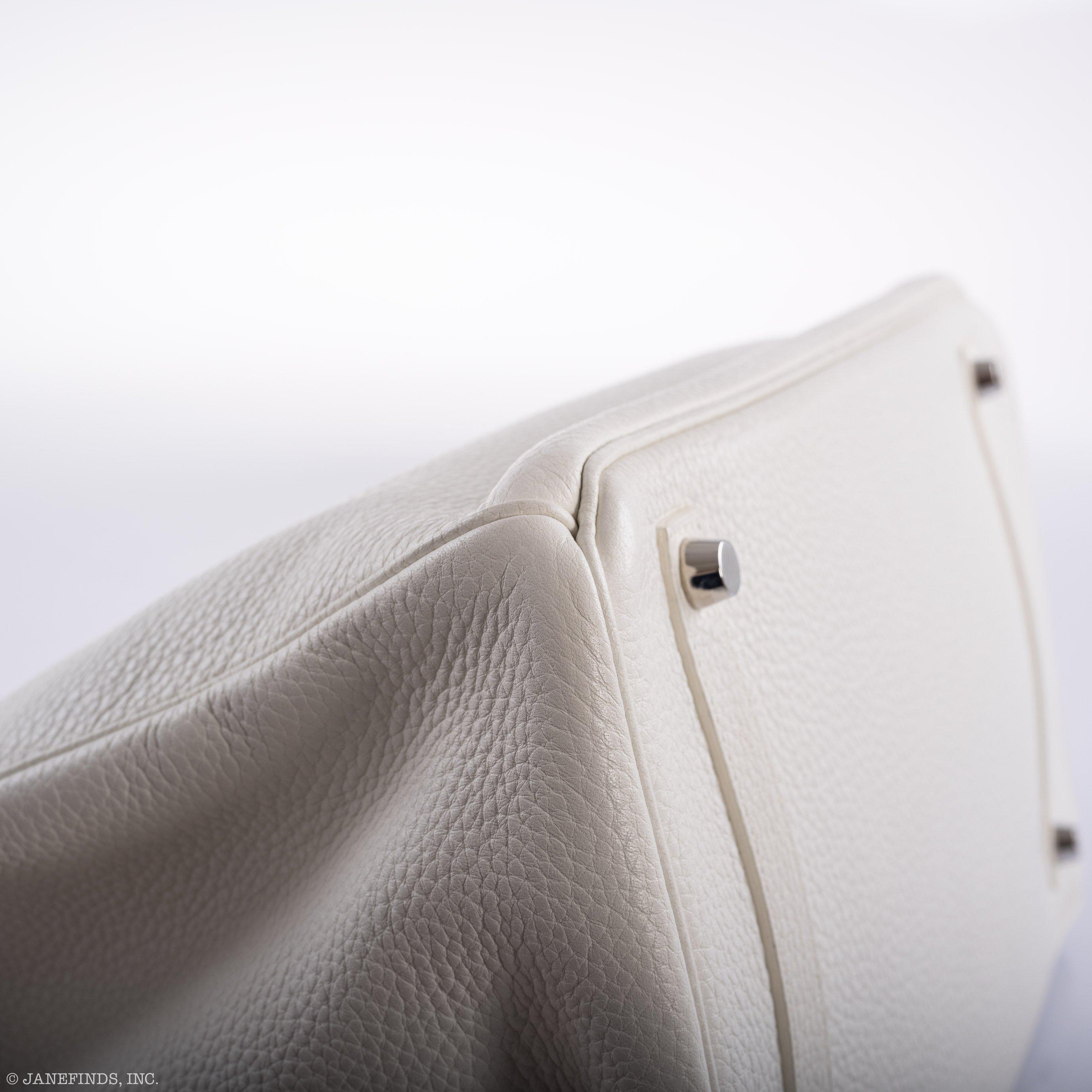 Hermès Birkin 35 White Clemence leather Palladium Hardware - N Square