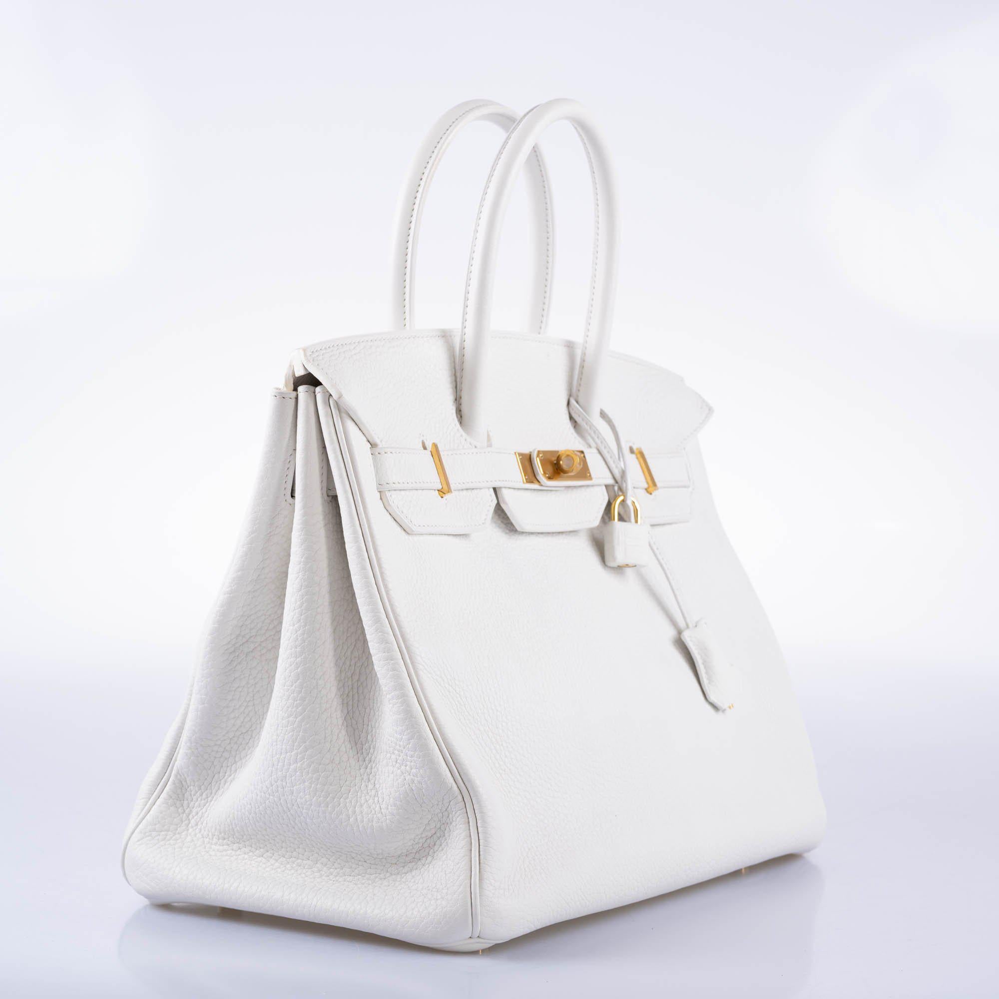 Hermès Birkin 35 White White Clemence Gold Hardware - 2016, X