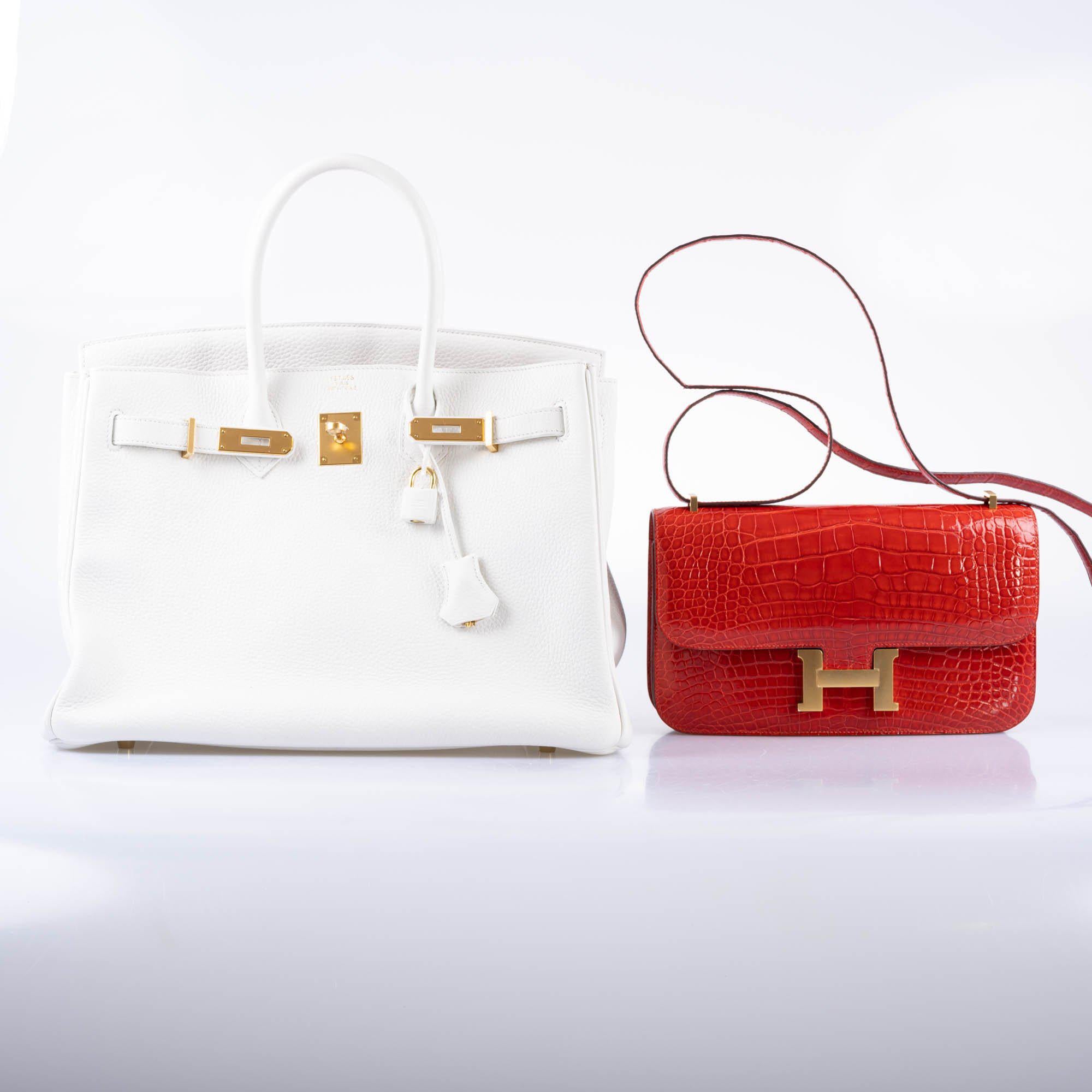 Hermès Birkin 35 White White Clemence Gold Hardware - 2016, X