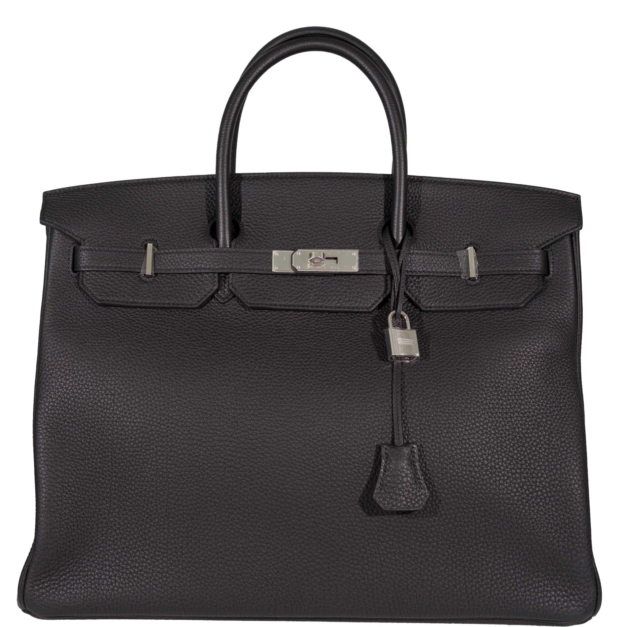Hermes Birkin Bag Togo Leather Palladium Hardware In Black