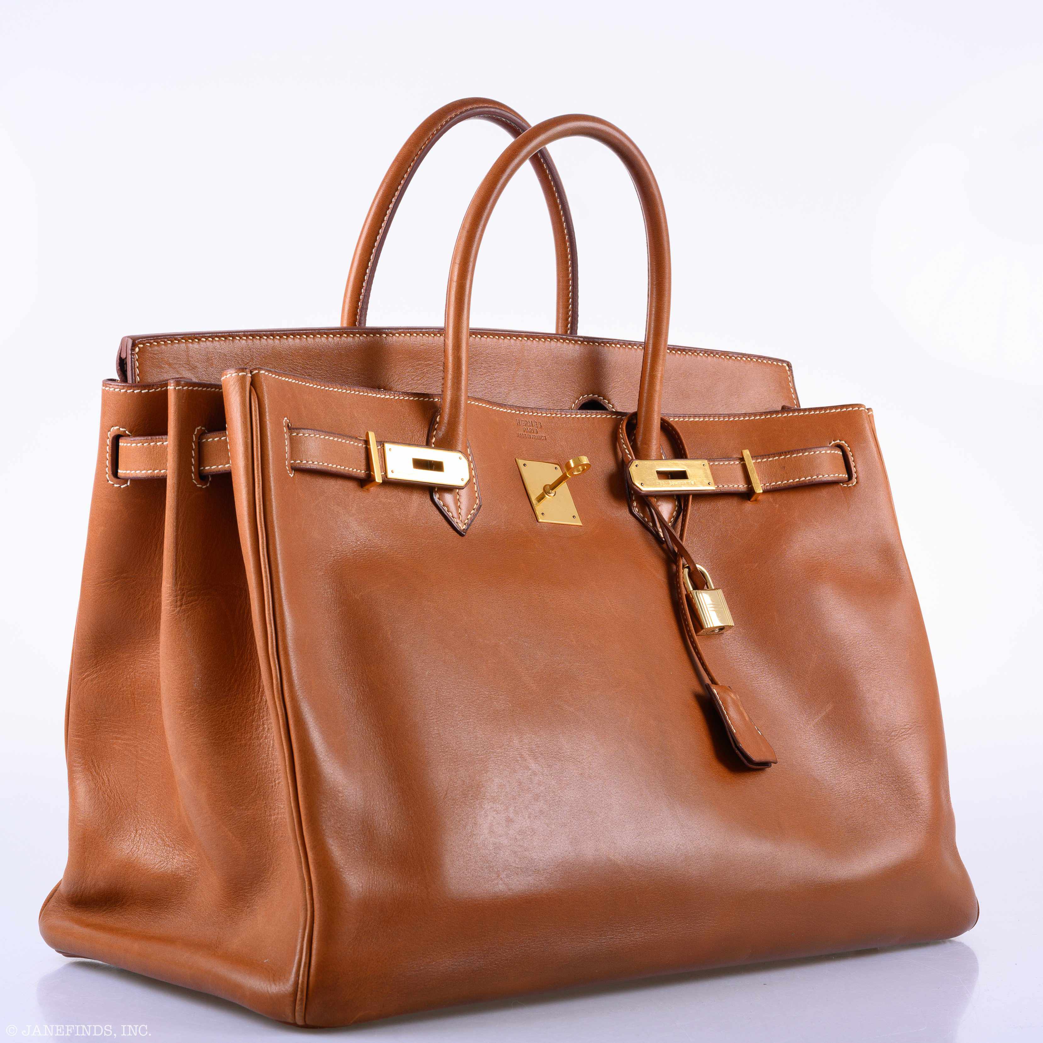 Hermès Birkin 40 Fauve Barenia Leather Gold Hardware - 1994, X Circle