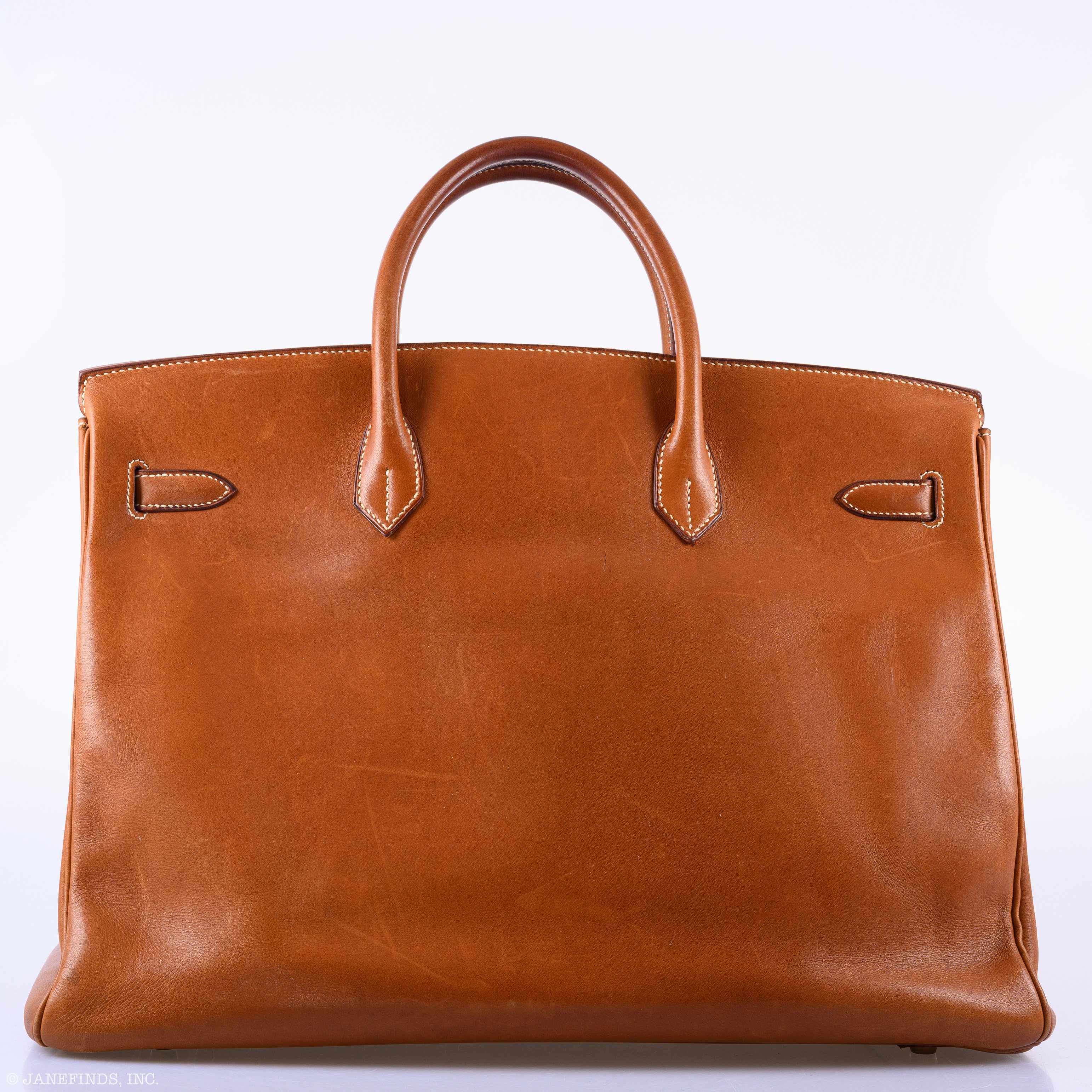 Hermès Birkin 40 Fauve Barenia Leather Gold Hardware - 1994, X Circle