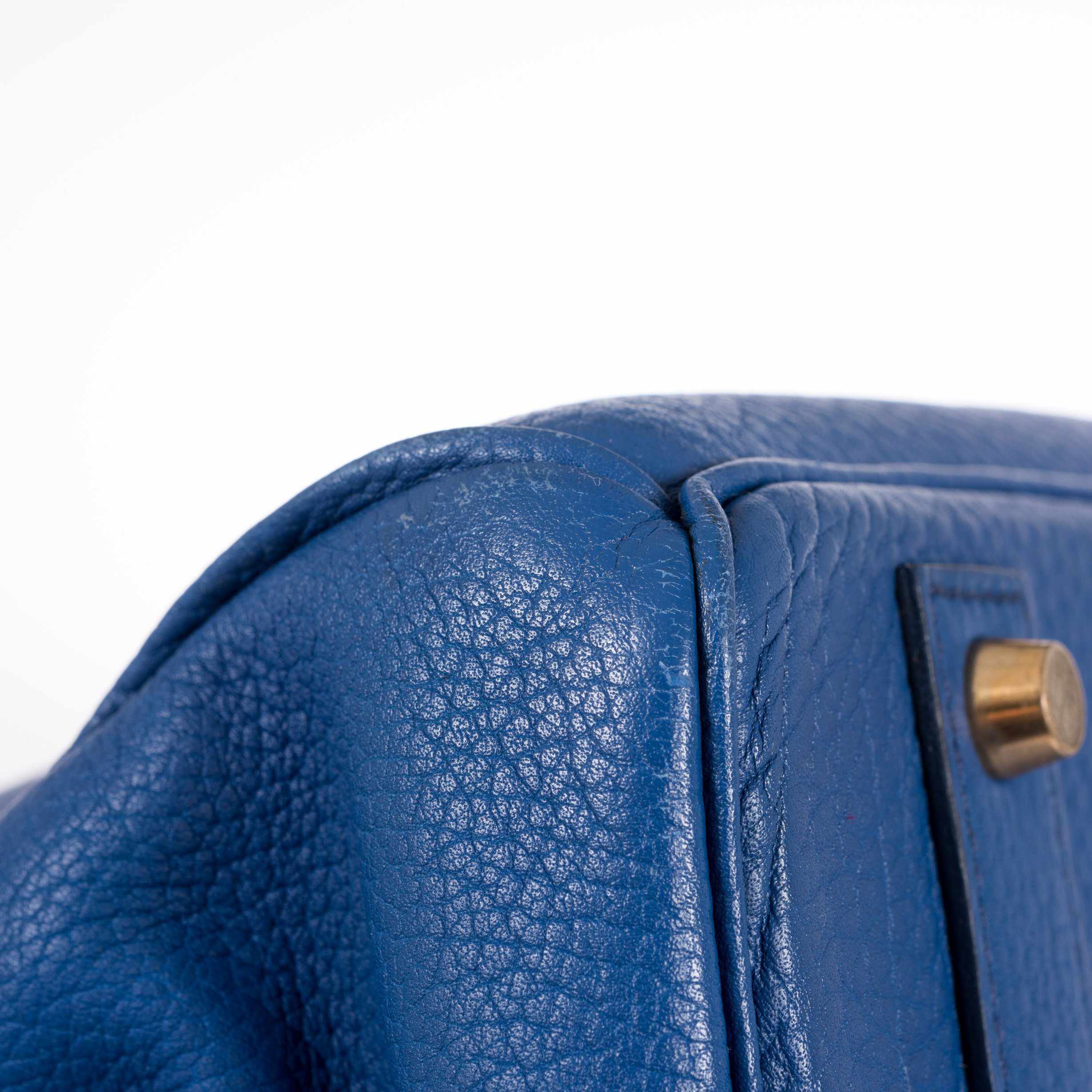 Hermès Birkin 40 French Blue Fjord Gold Hardware