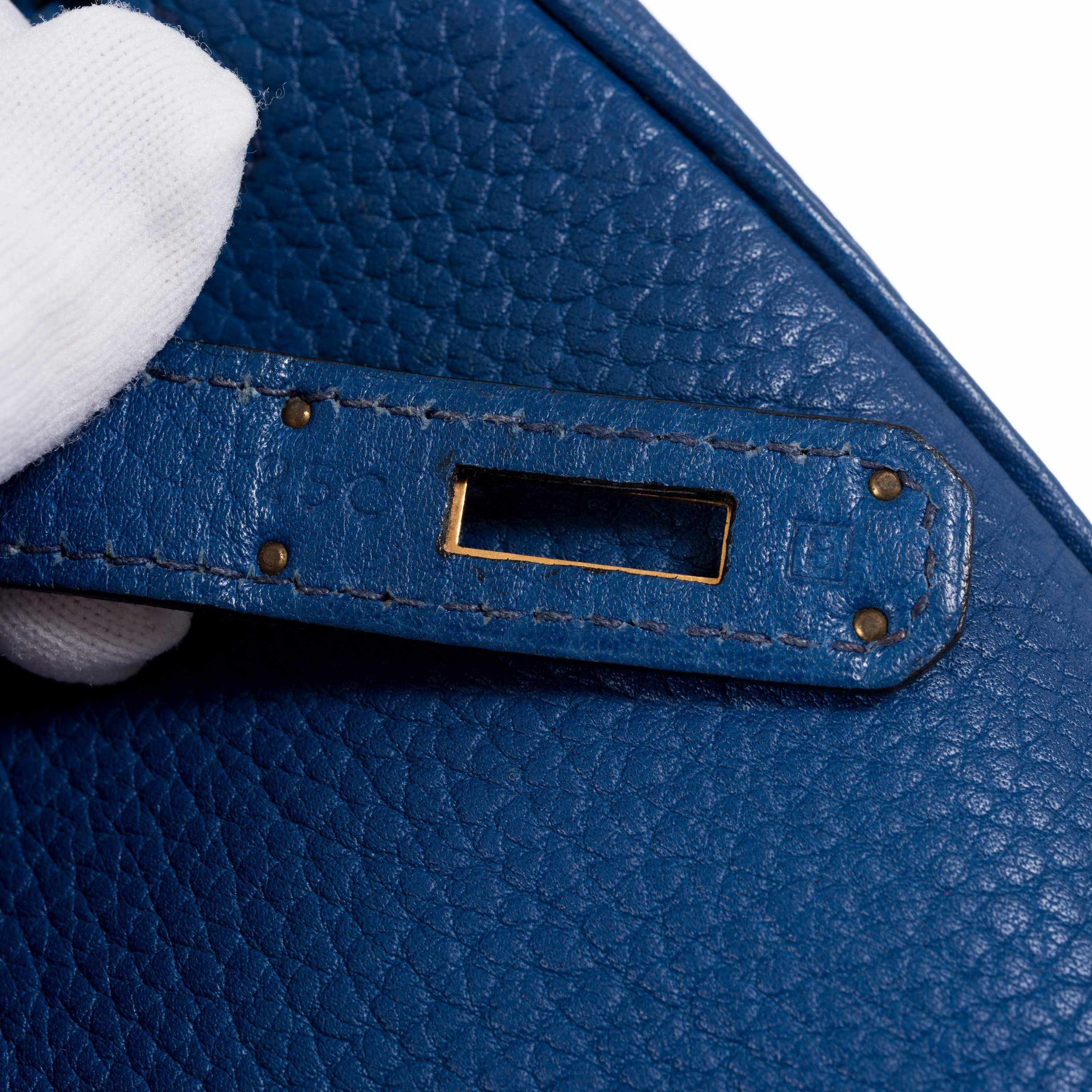 Hermès Birkin 40 French Blue Fjord Gold Hardware