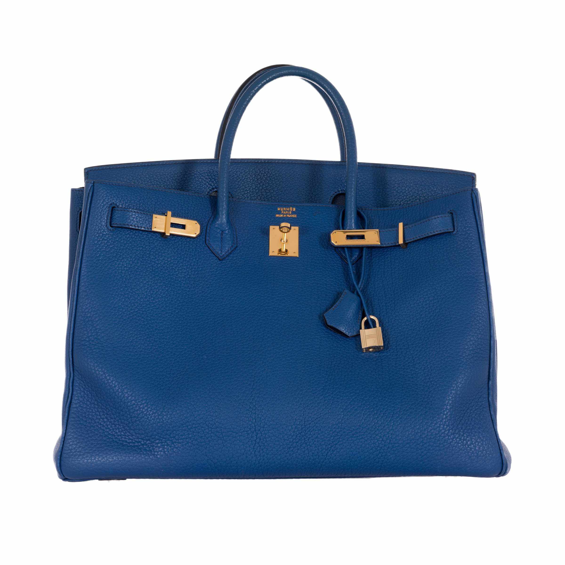 Hermès Birkin 40 French Blue Fjord Gold Hardware