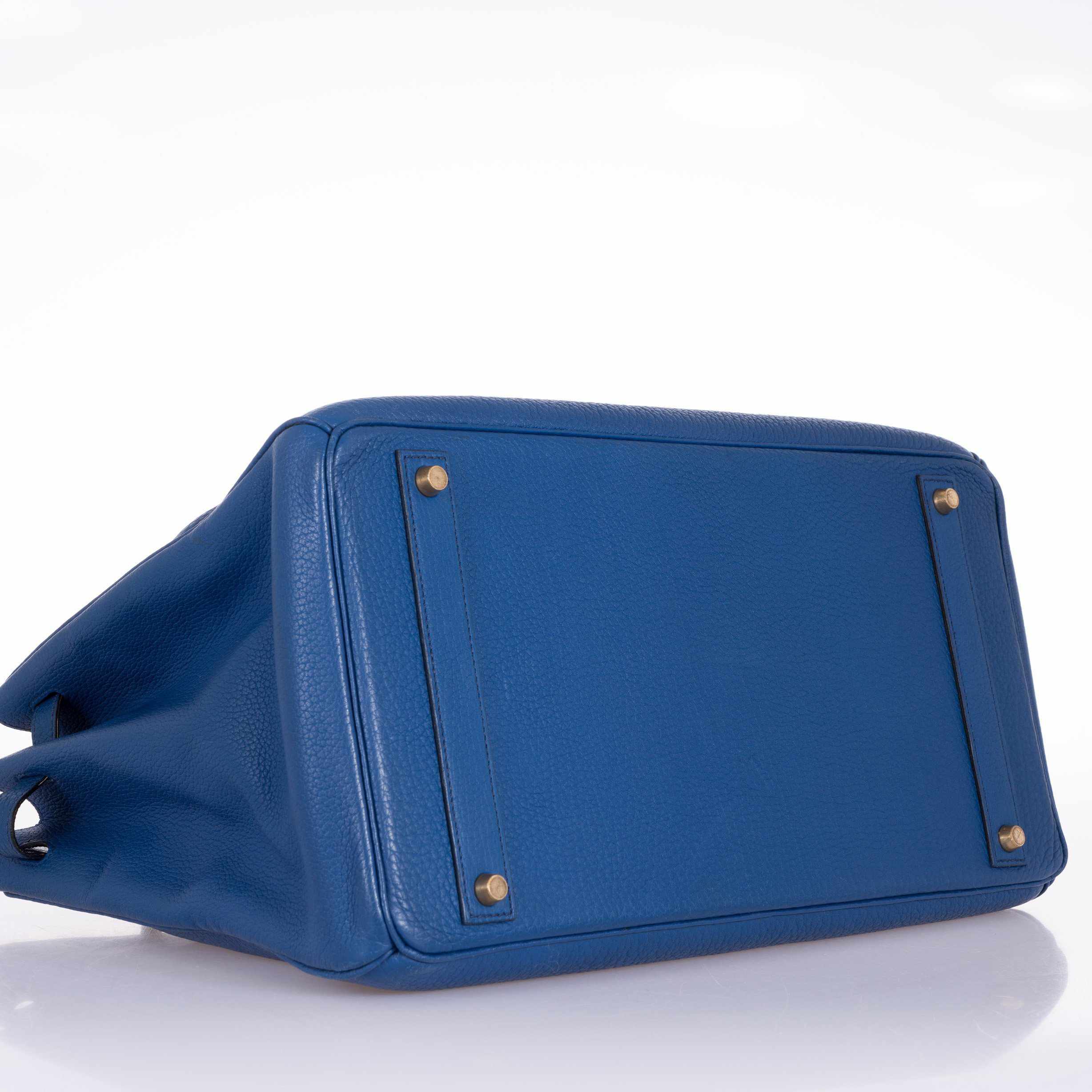 Hermès Birkin 40 French Blue Fjord Gold Hardware