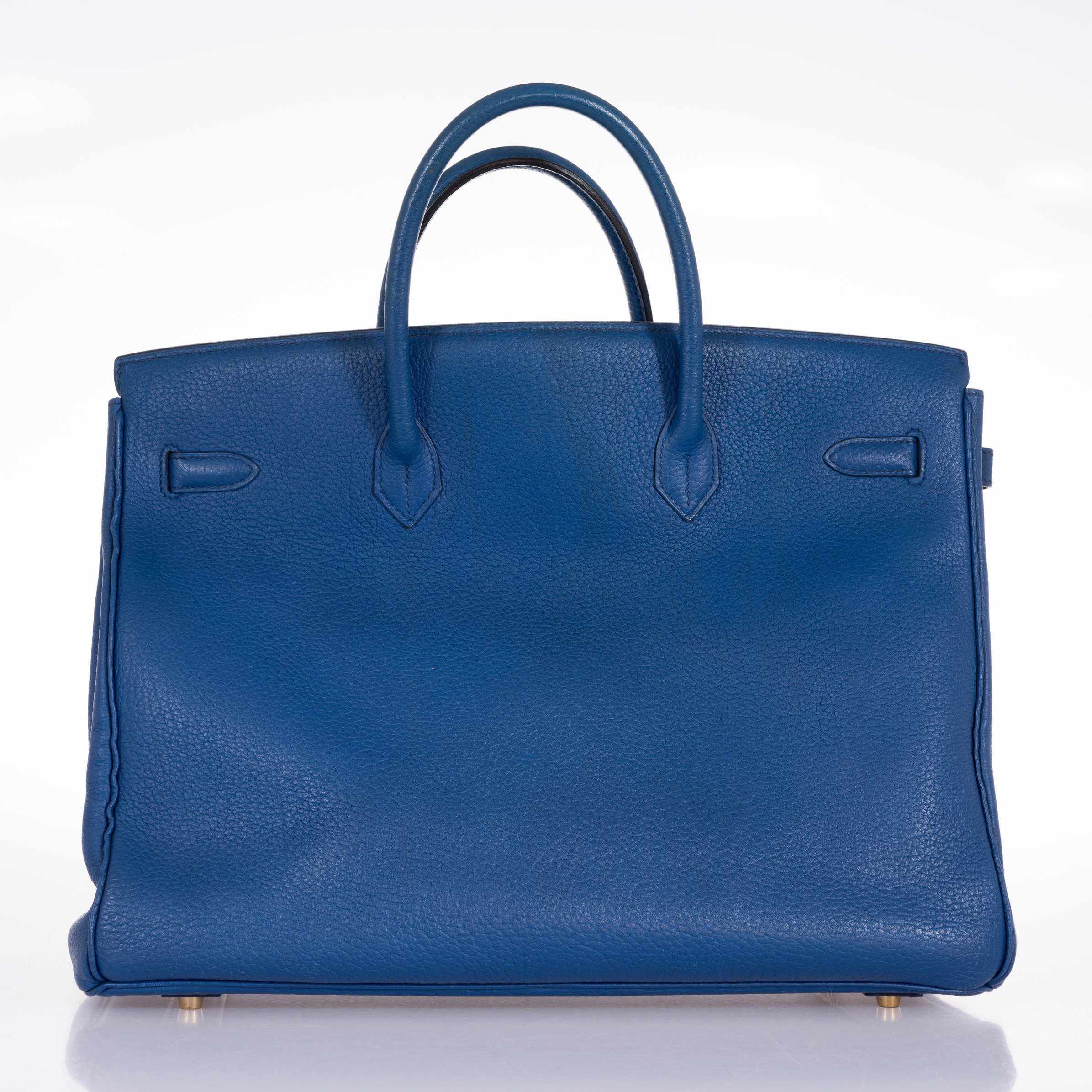 Hermès Birkin 40 French Blue Fjord Gold Hardware