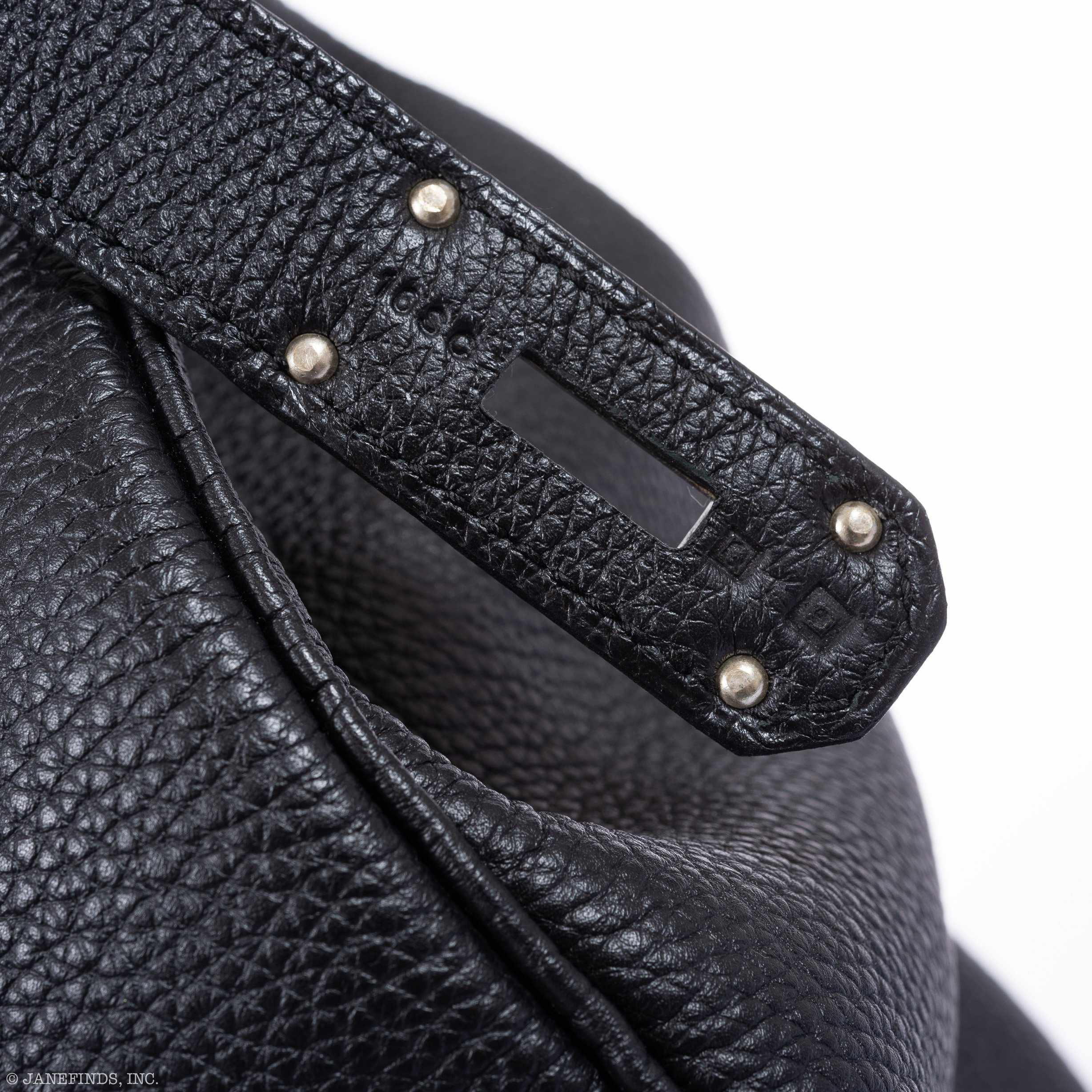 Hermès Birkin 40 HAC Black Clemence Palladium Hardware