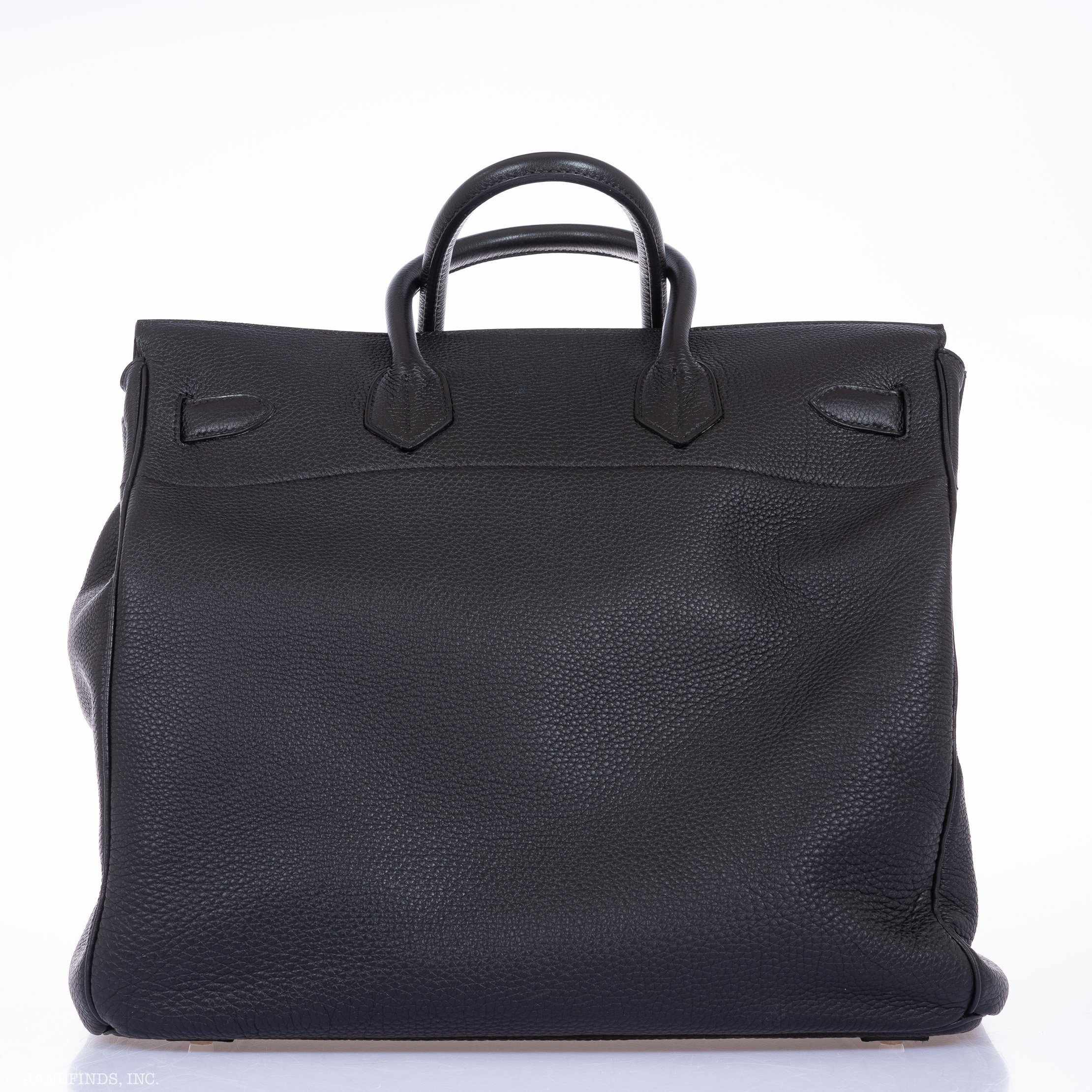 Hermès Birkin 40 HAC Black Clemence Palladium Hardware