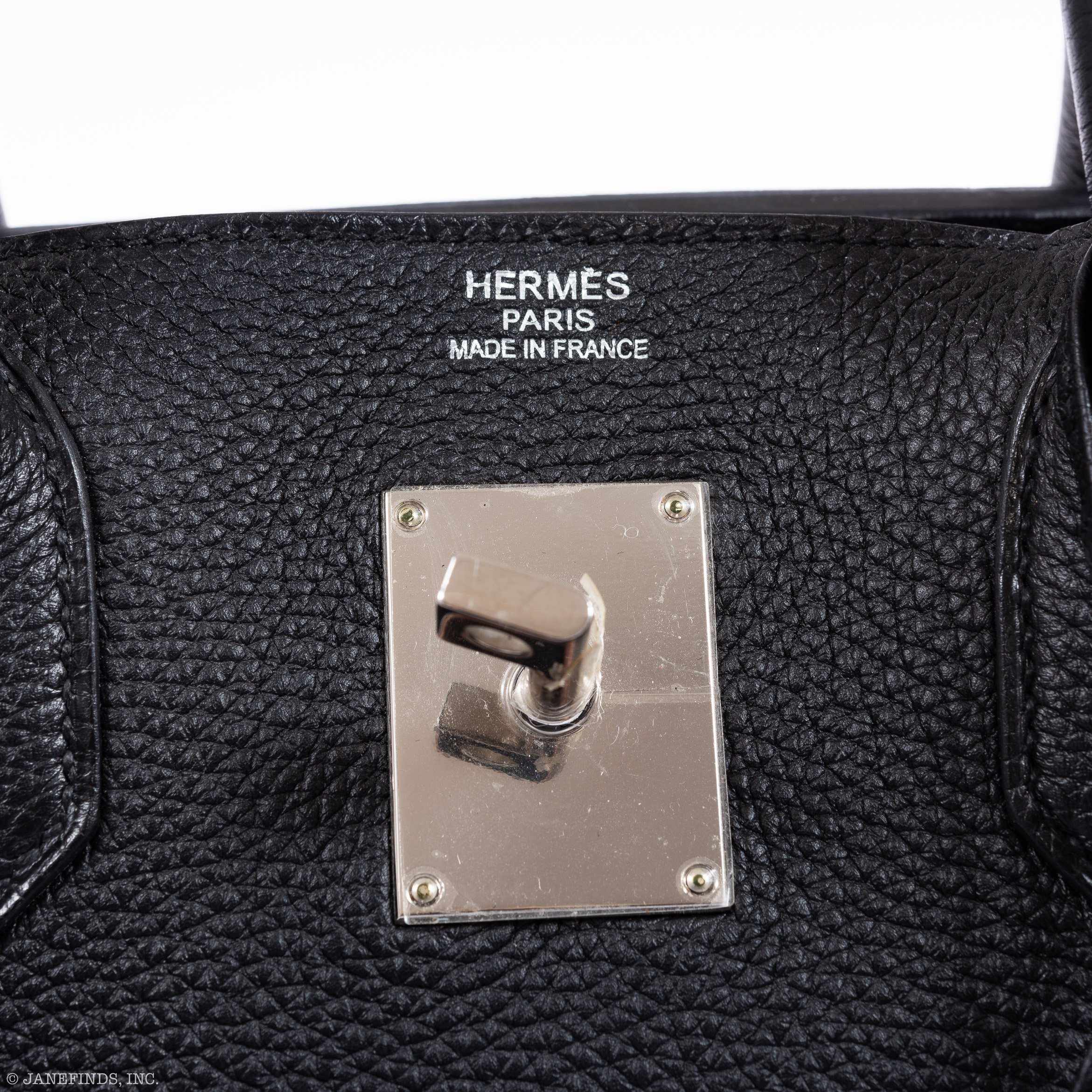 Hermès Birkin 40 HAC Black Clemence Palladium Hardware