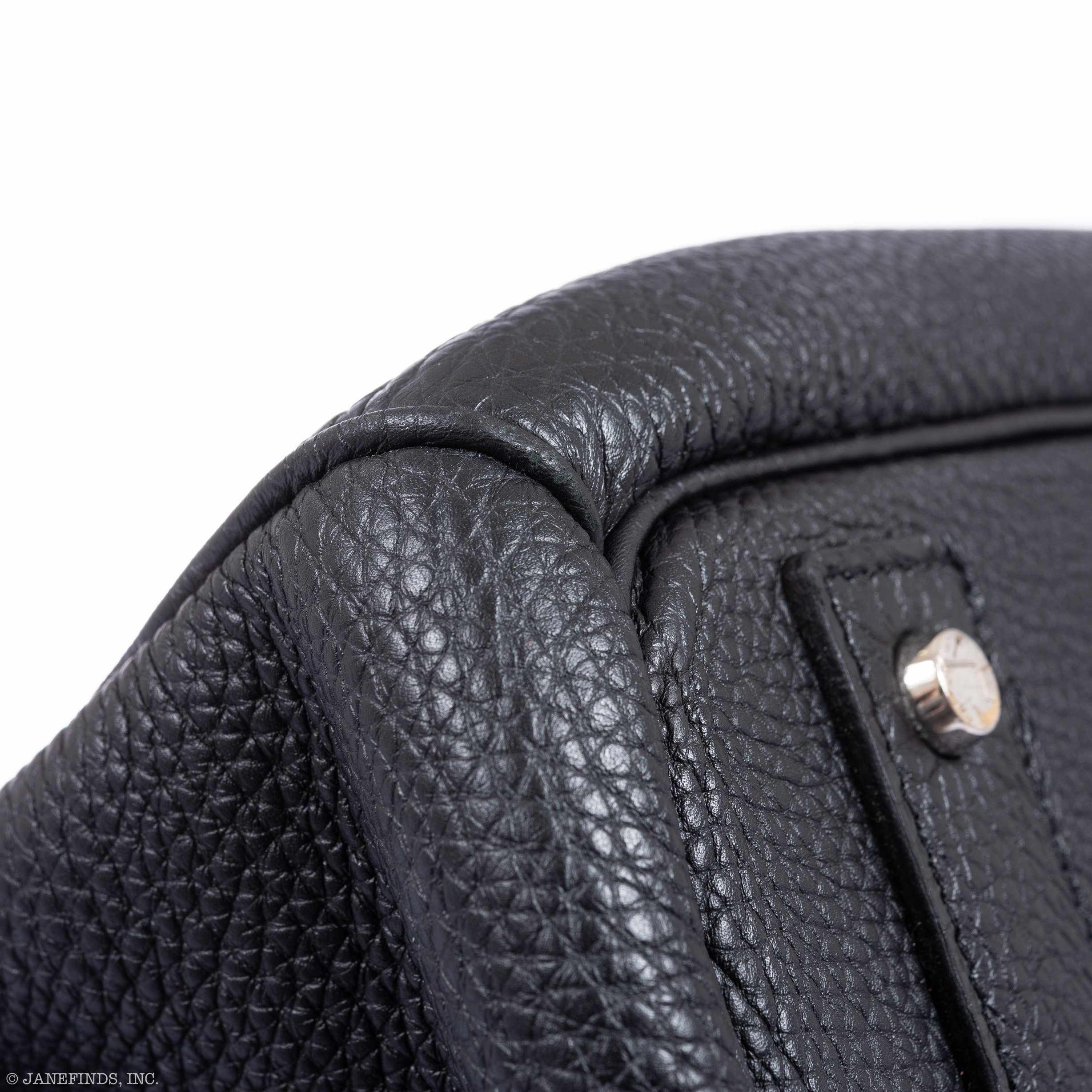 Hermès Birkin 40 HAC Black Clemence Palladium Hardware