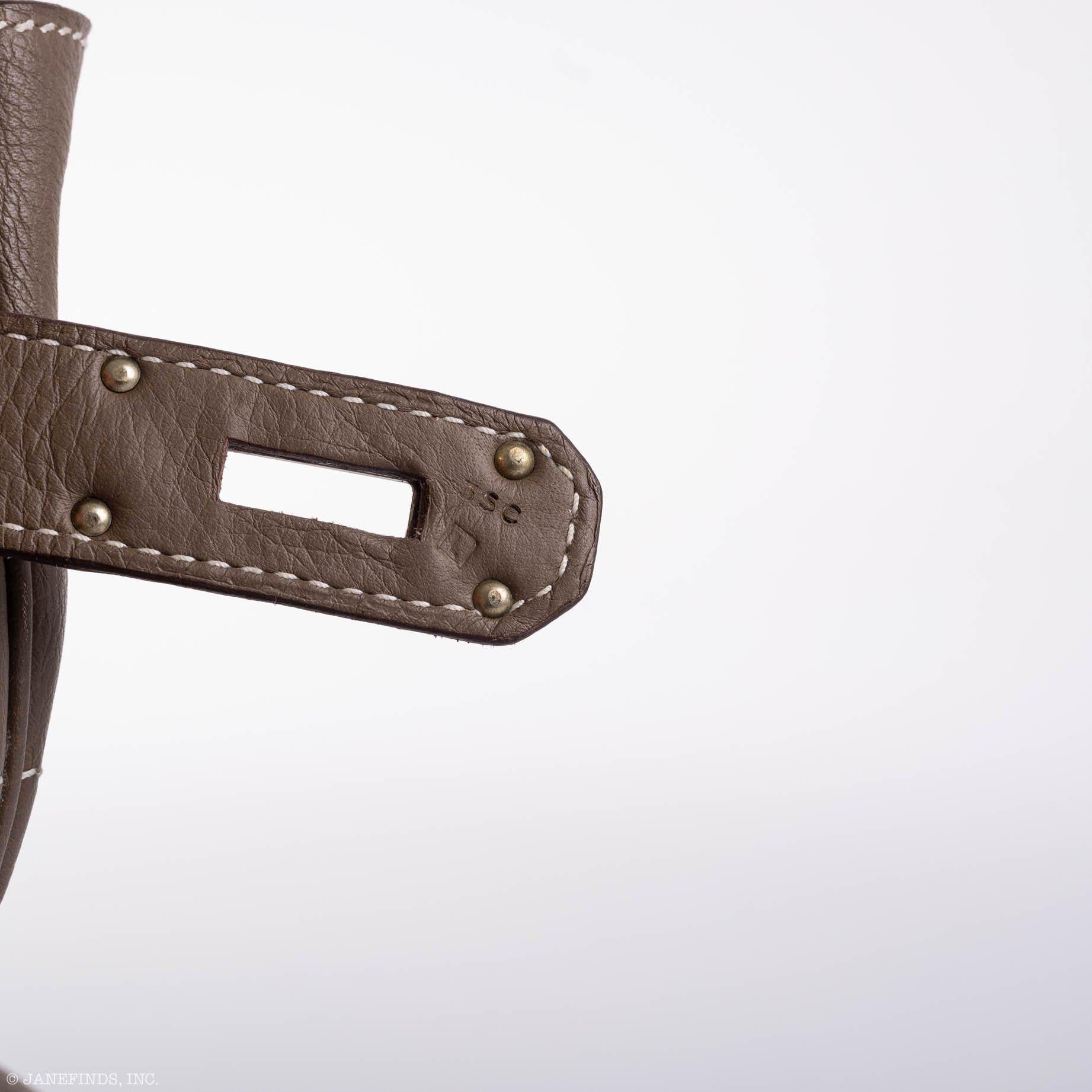 Hermès Birkin 40 HAC Etoupe Clemence Palladium Hardware