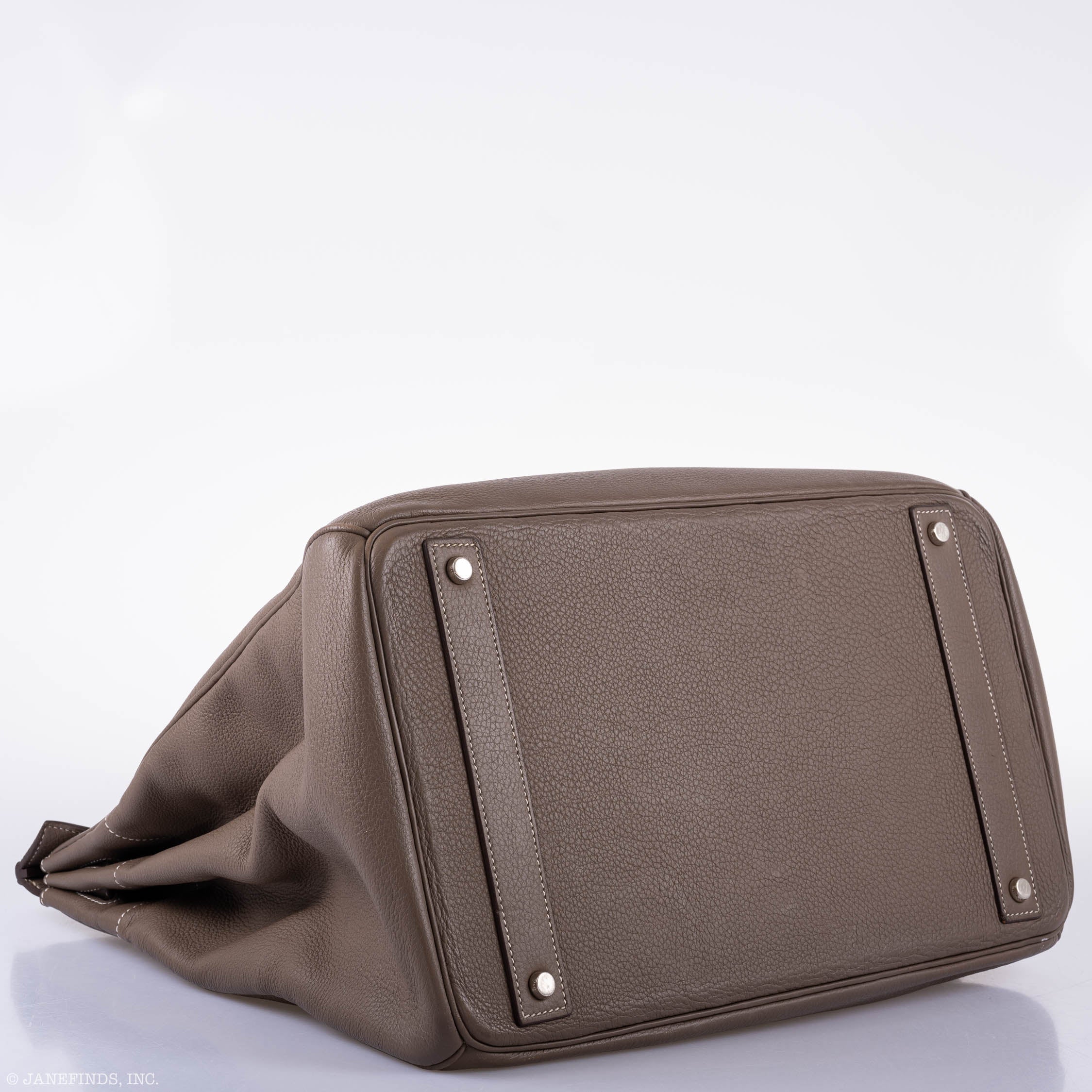 Hermès Birkin 40 HAC Etoupe Clemence Palladium Hardware