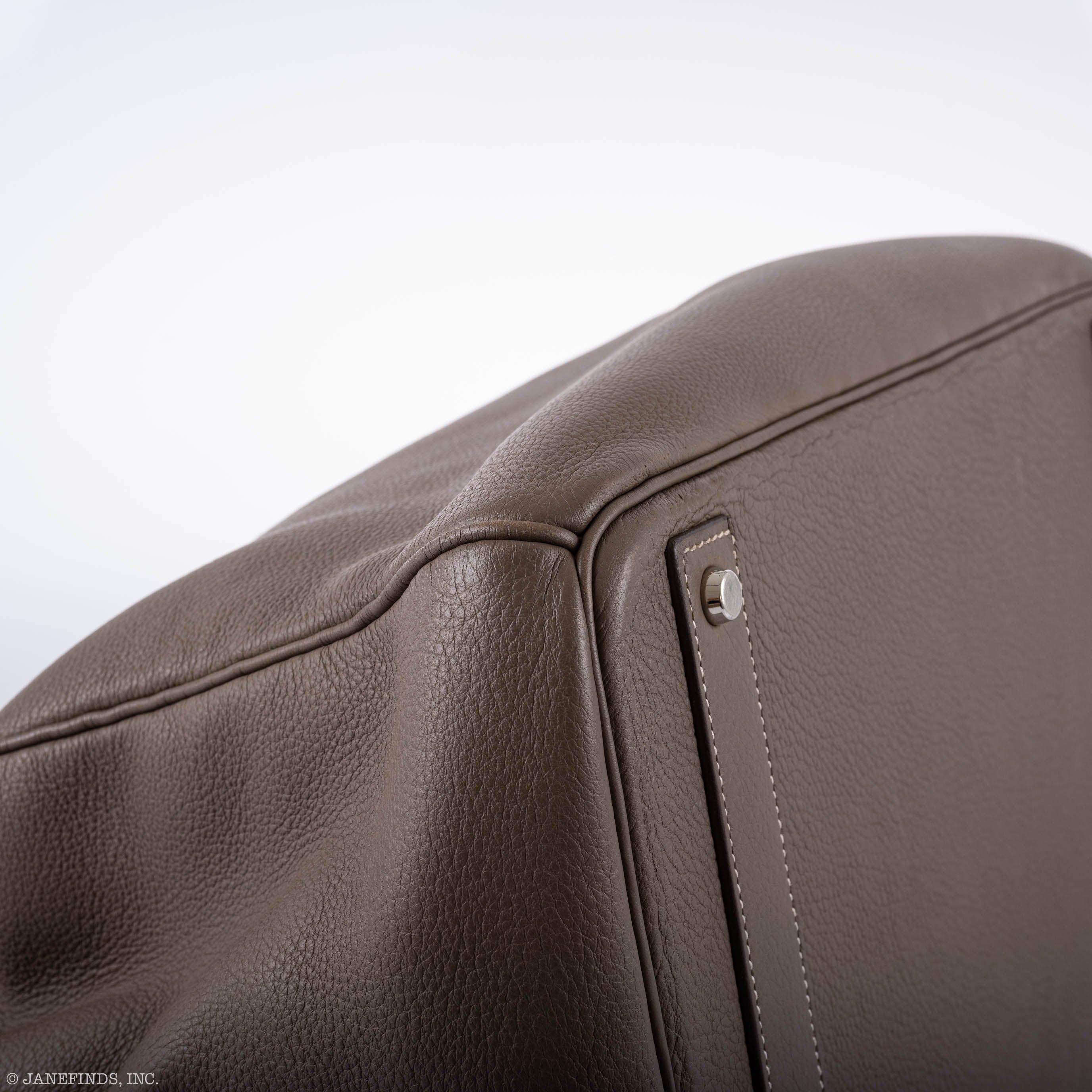 Hermès Birkin 40 HAC Etoupe Clemence Palladium Hardware