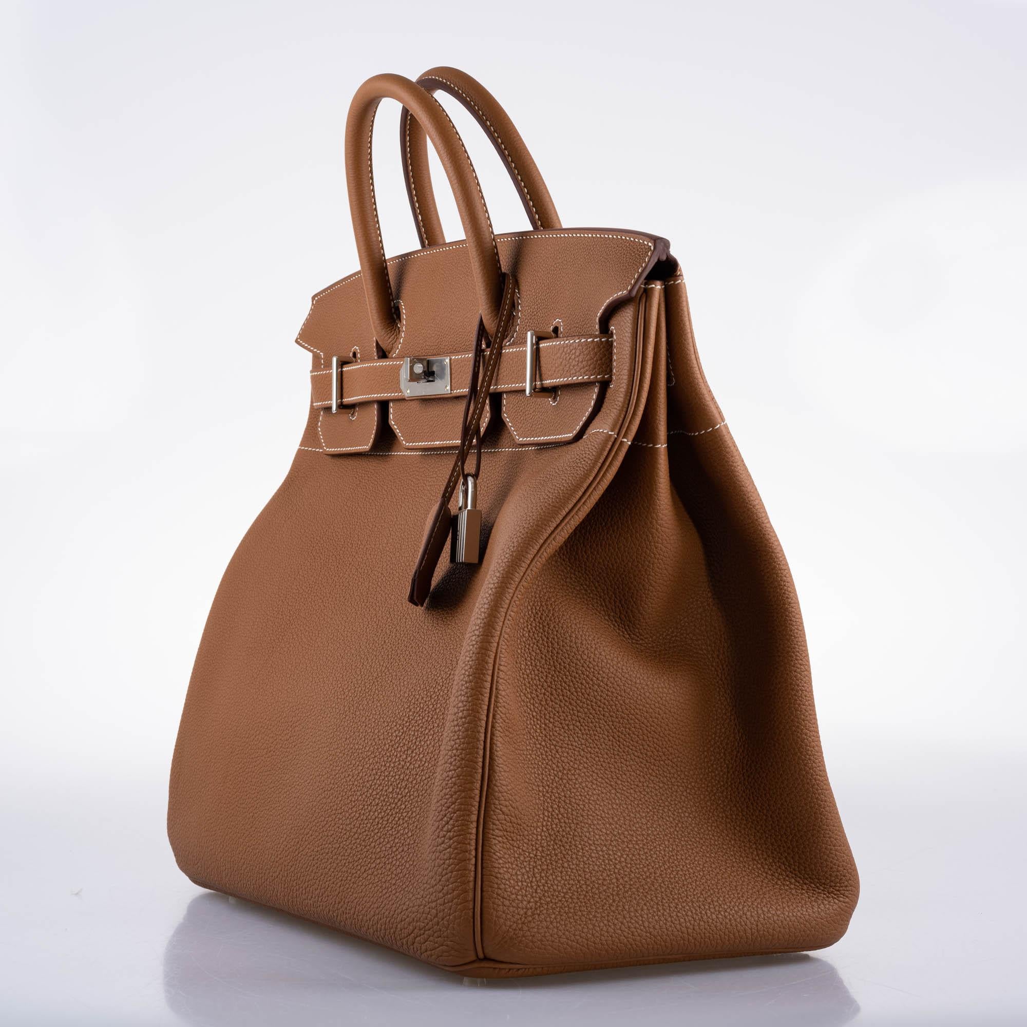 Hermès Birkin 40 HAC Gold Togo leather Palladium Hardware - 2021, Z