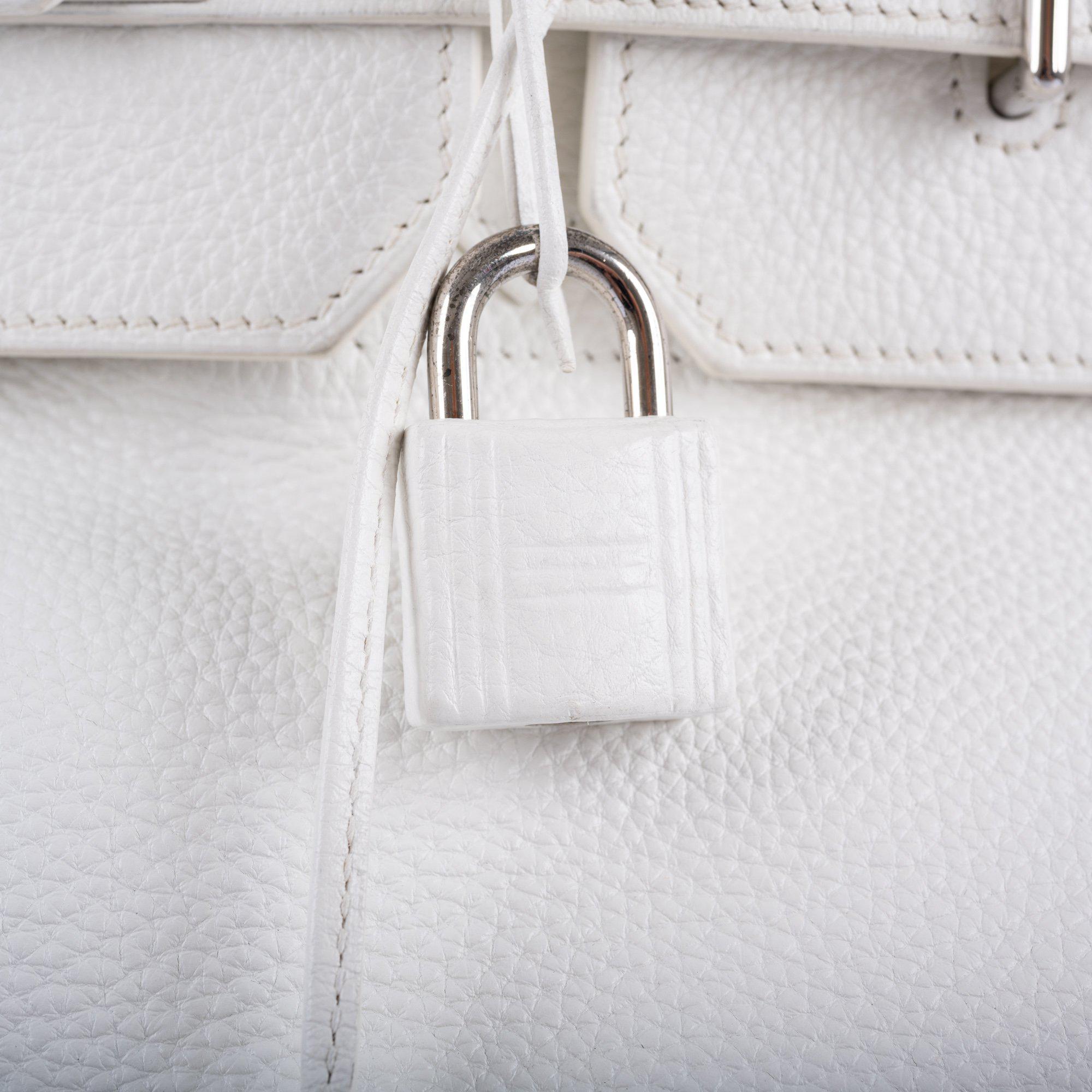 Hermès Birkin 40 HAC White Togo Palladium Hardware