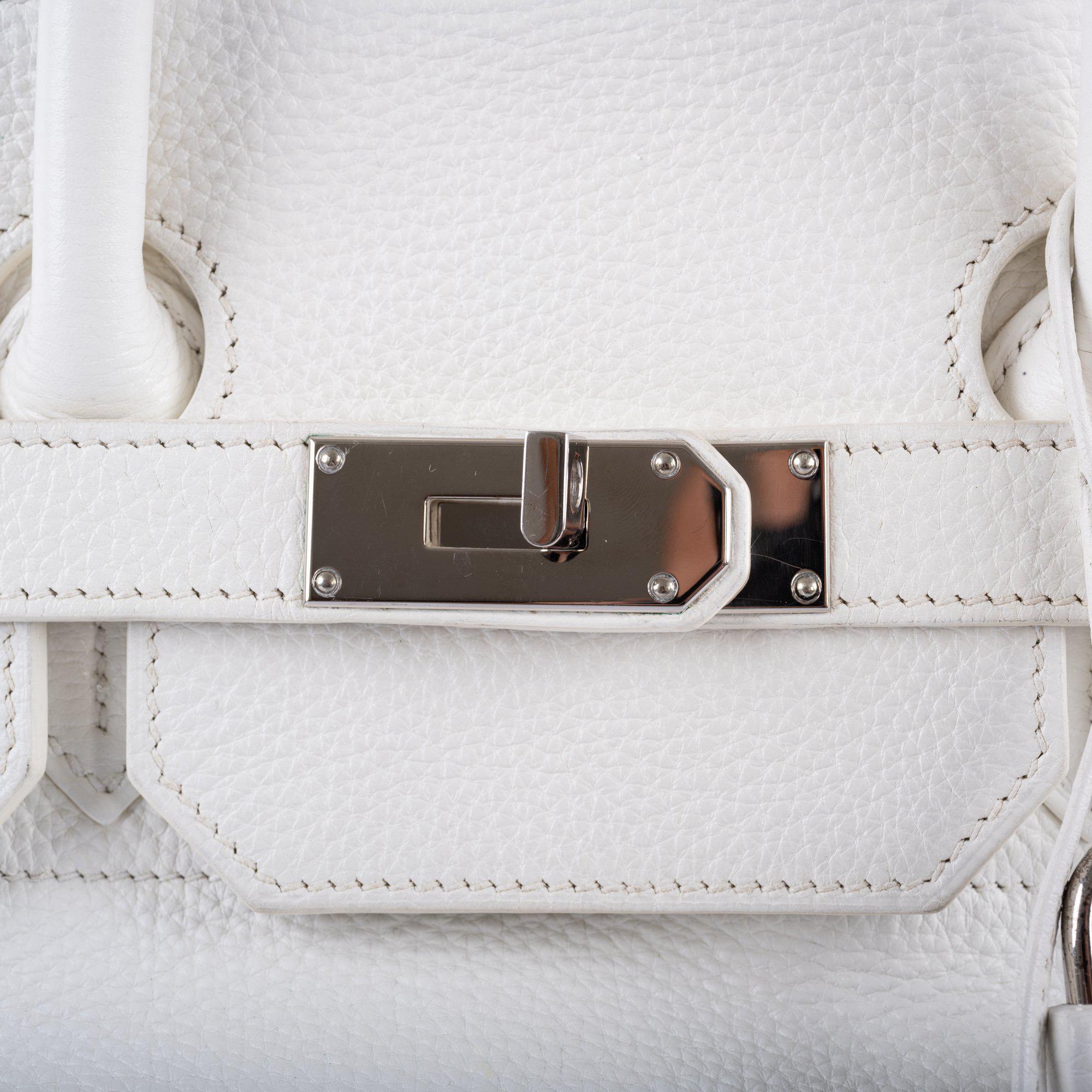 Hermès Birkin 40 HAC White Togo Palladium Hardware