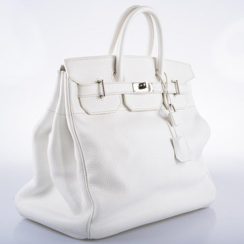 Hermès Birkin 40 HAC White Togo Palladium Hardware