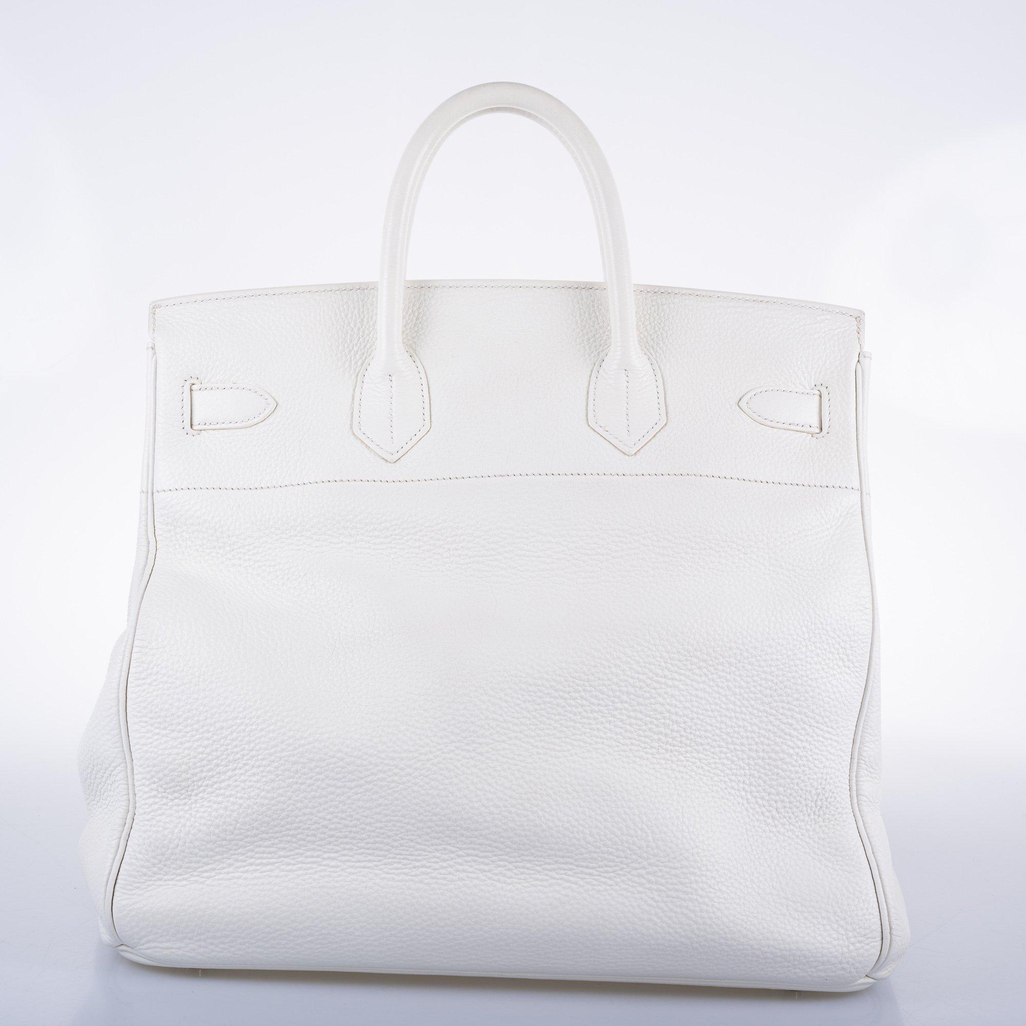 Hermès Birkin 40 HAC White Togo Palladium Hardware