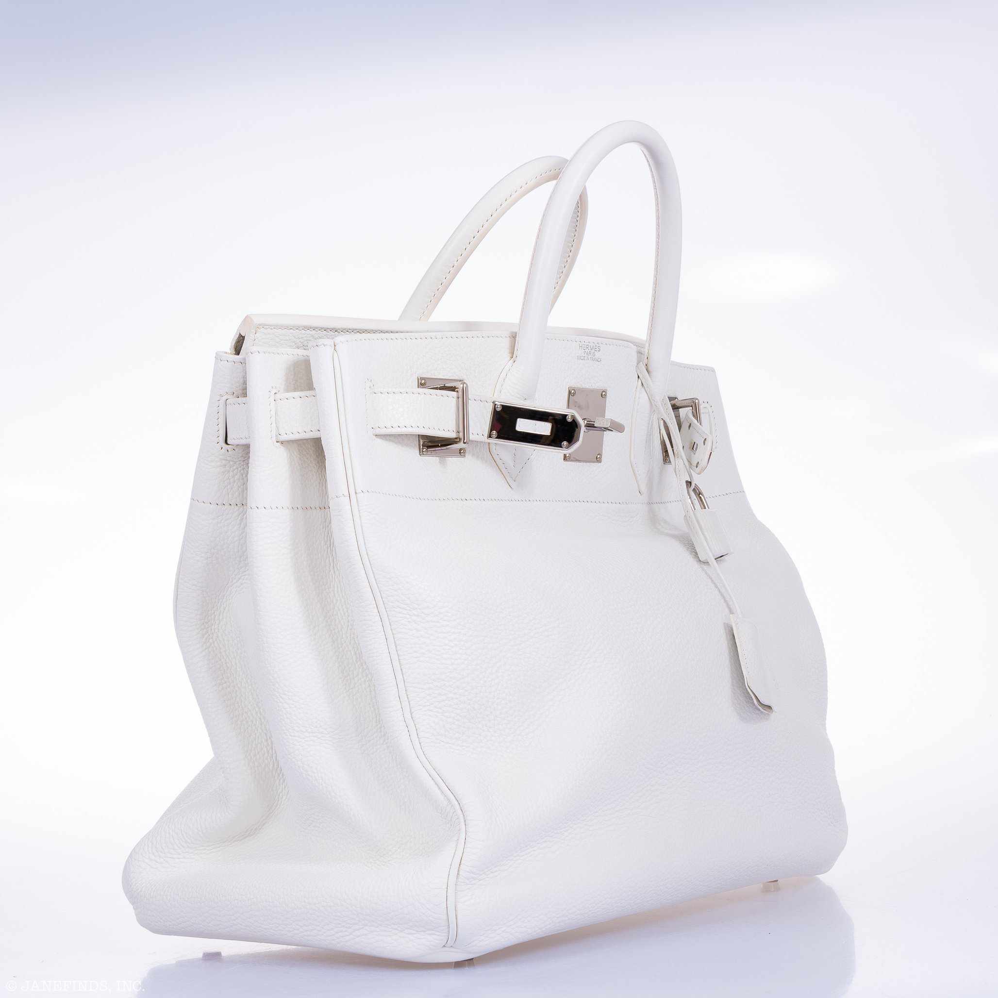 Hermès Birkin 40 HAC White Togo Palladium Hardware