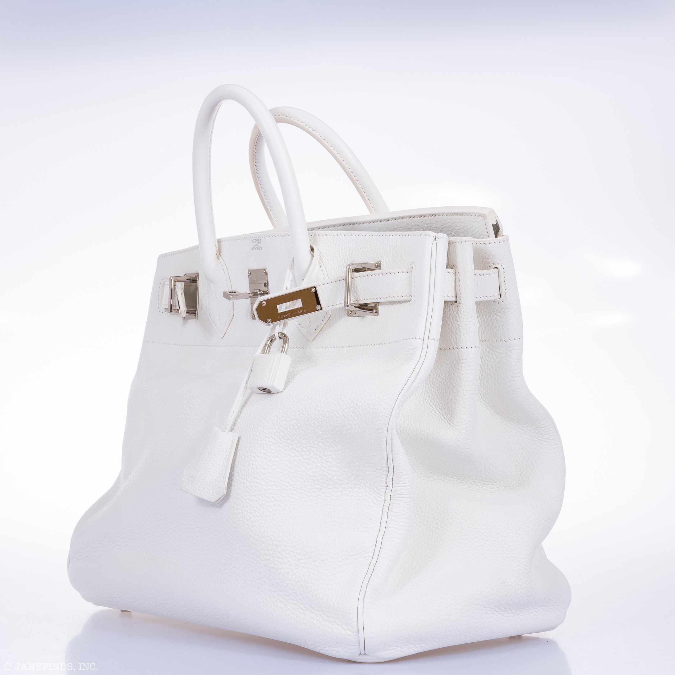 Hermès Birkin 40 HAC White Togo Palladium Hardware