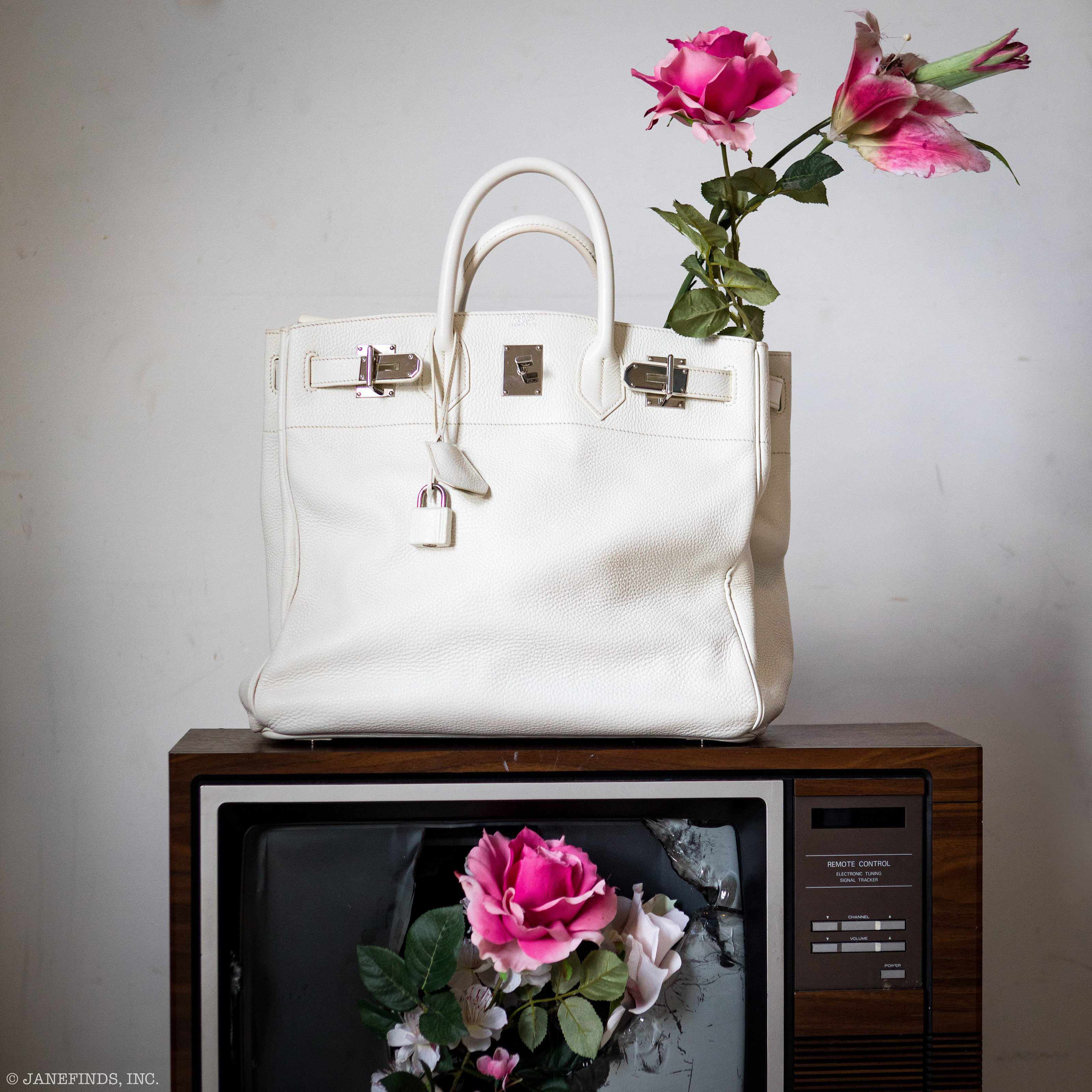 Hermès Birkin 40 HAC White Togo Palladium Hardware