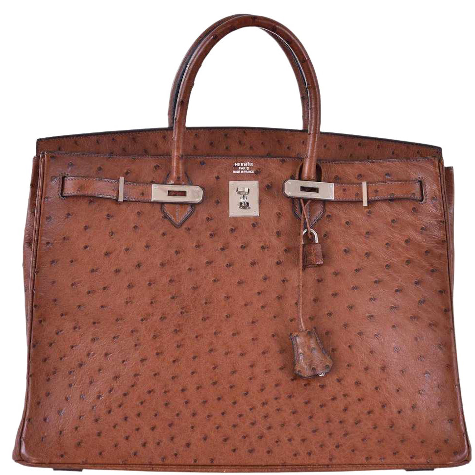 Hermès Birkin 40 Noisette Ostrich Palladium Hardware
