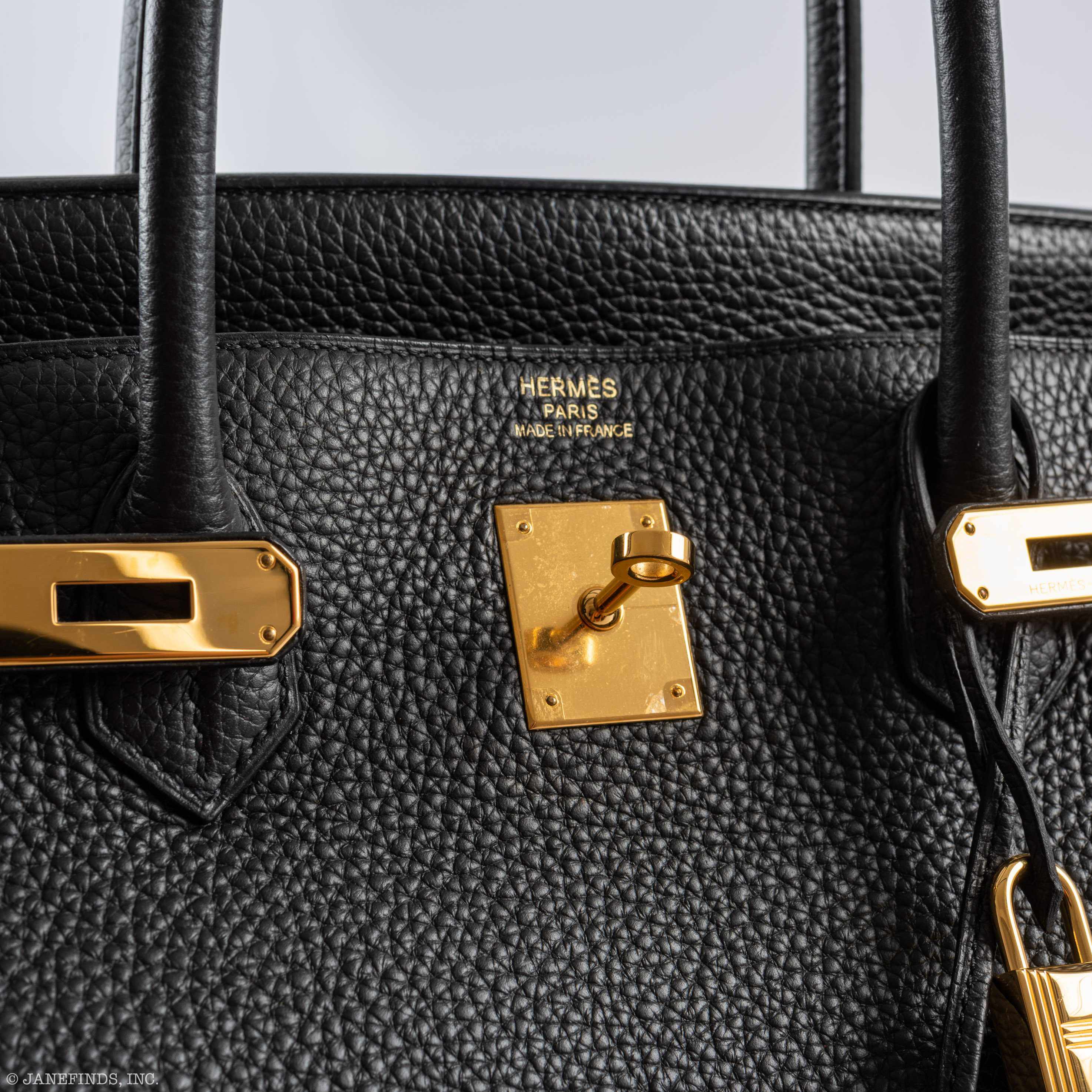 Hermès Birkin 40 Plomb Clemence Gold Hardware - 2017