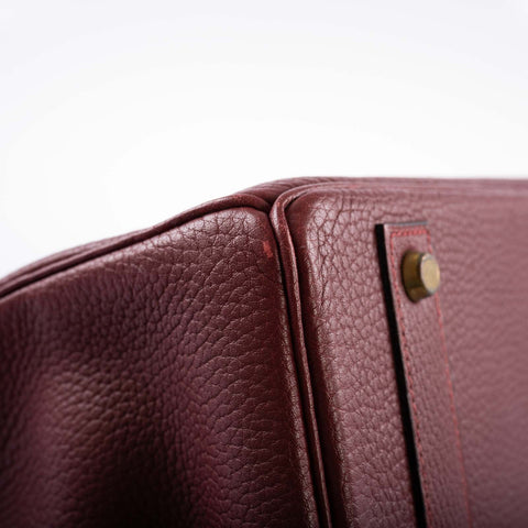 Hermès Birkin 40 Rouge H Vachette Fjord with Gold Hardware