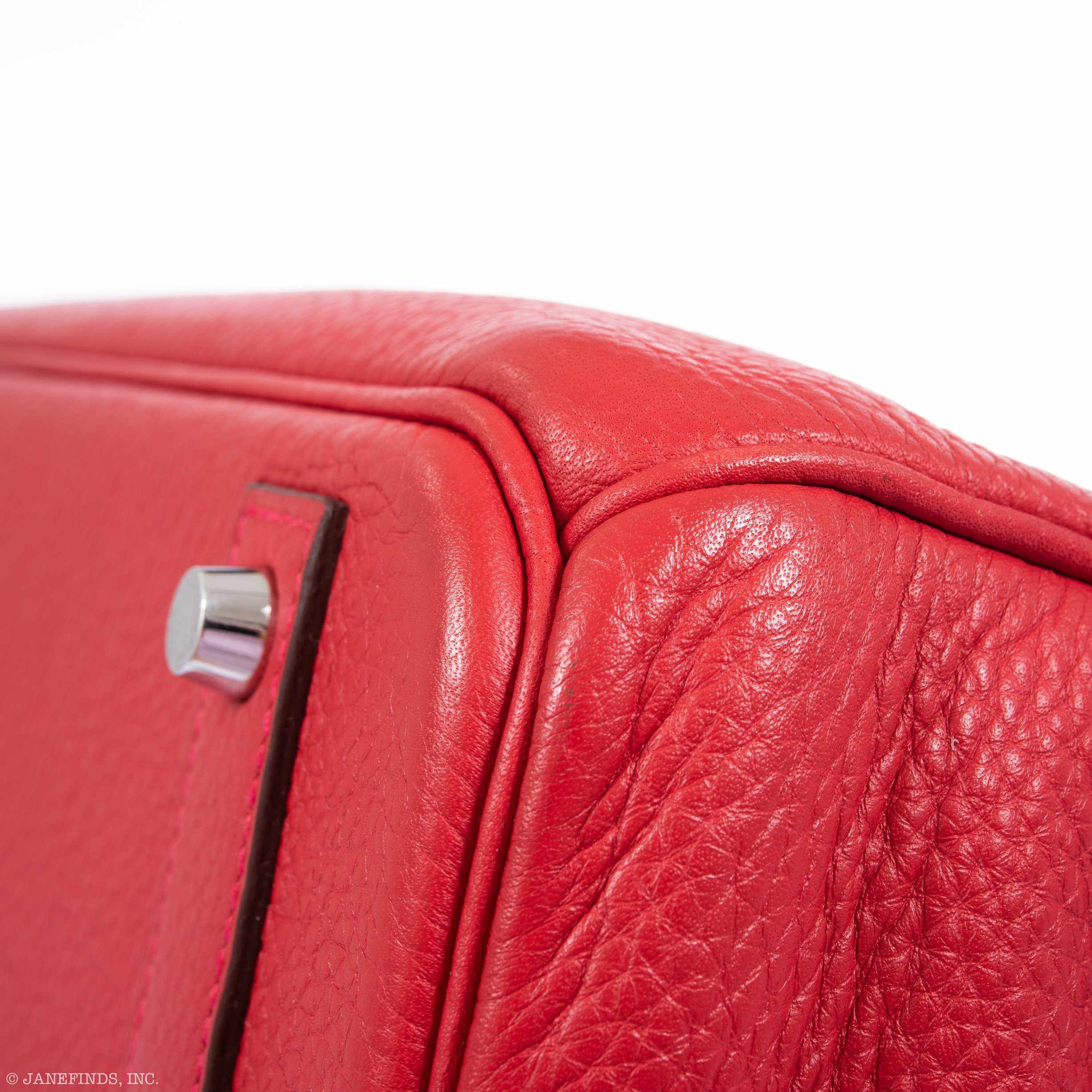 Hermès Birkin 40 Rouge Vif Togo Palladium Hardware