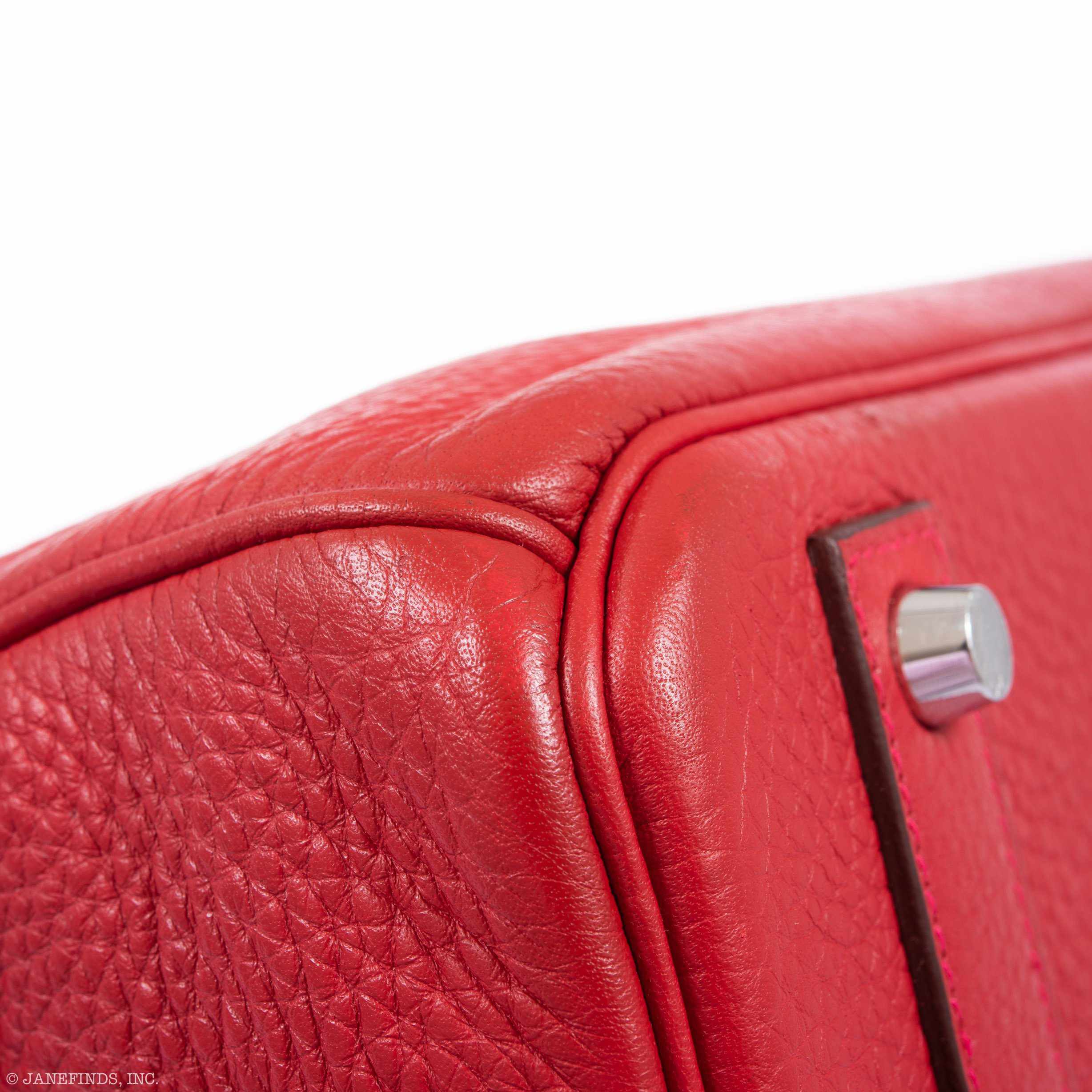 Hermès Birkin 40 Rouge Vif Togo Palladium Hardware