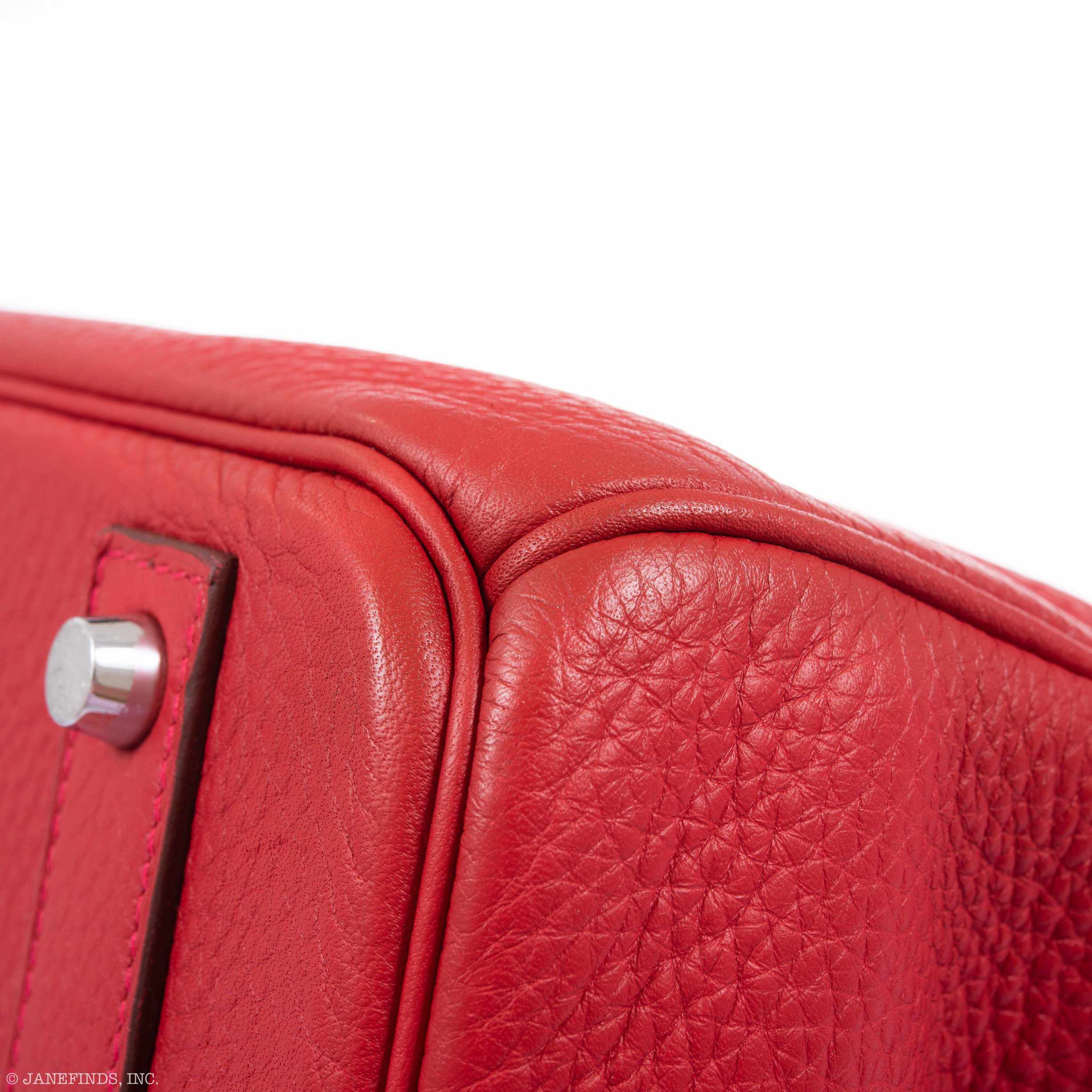 Hermès Birkin 40 Rouge Vif Togo Palladium Hardware