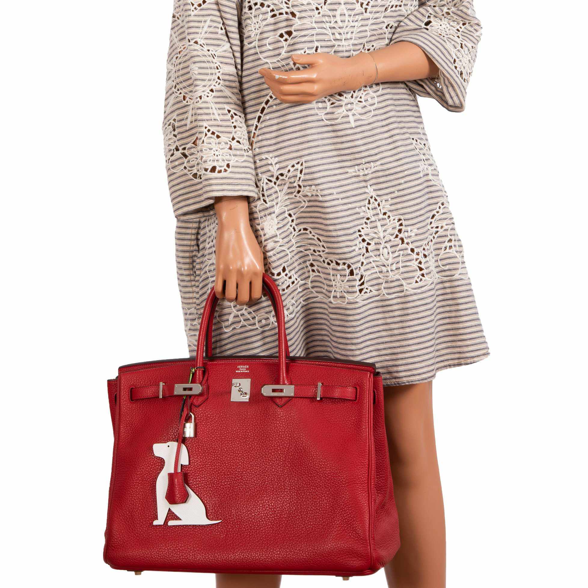 Hermès Birkin 40 Rouge Vif Togo Palladium Hardware
