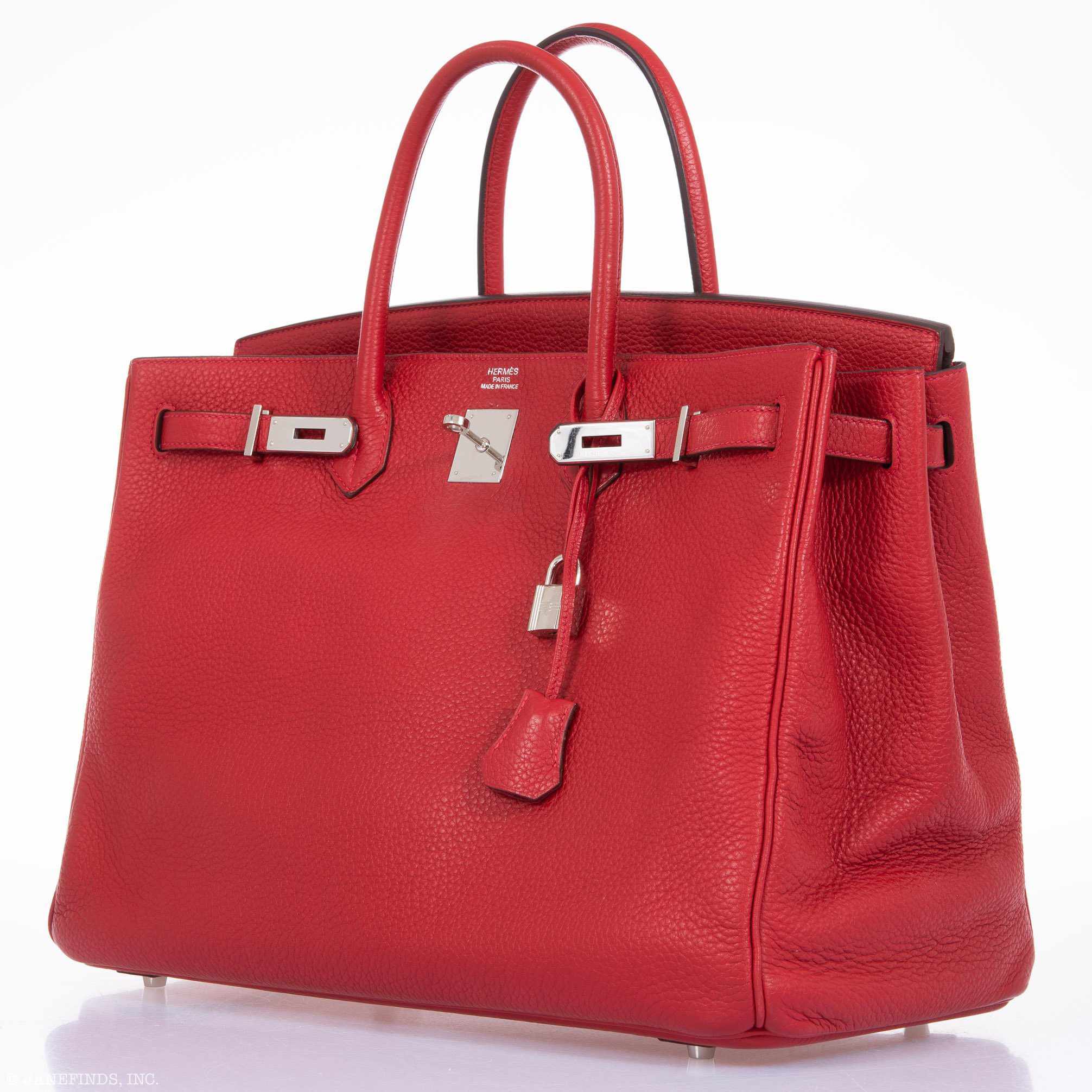 Hermès Birkin 40 Rouge Vif Togo Palladium Hardware