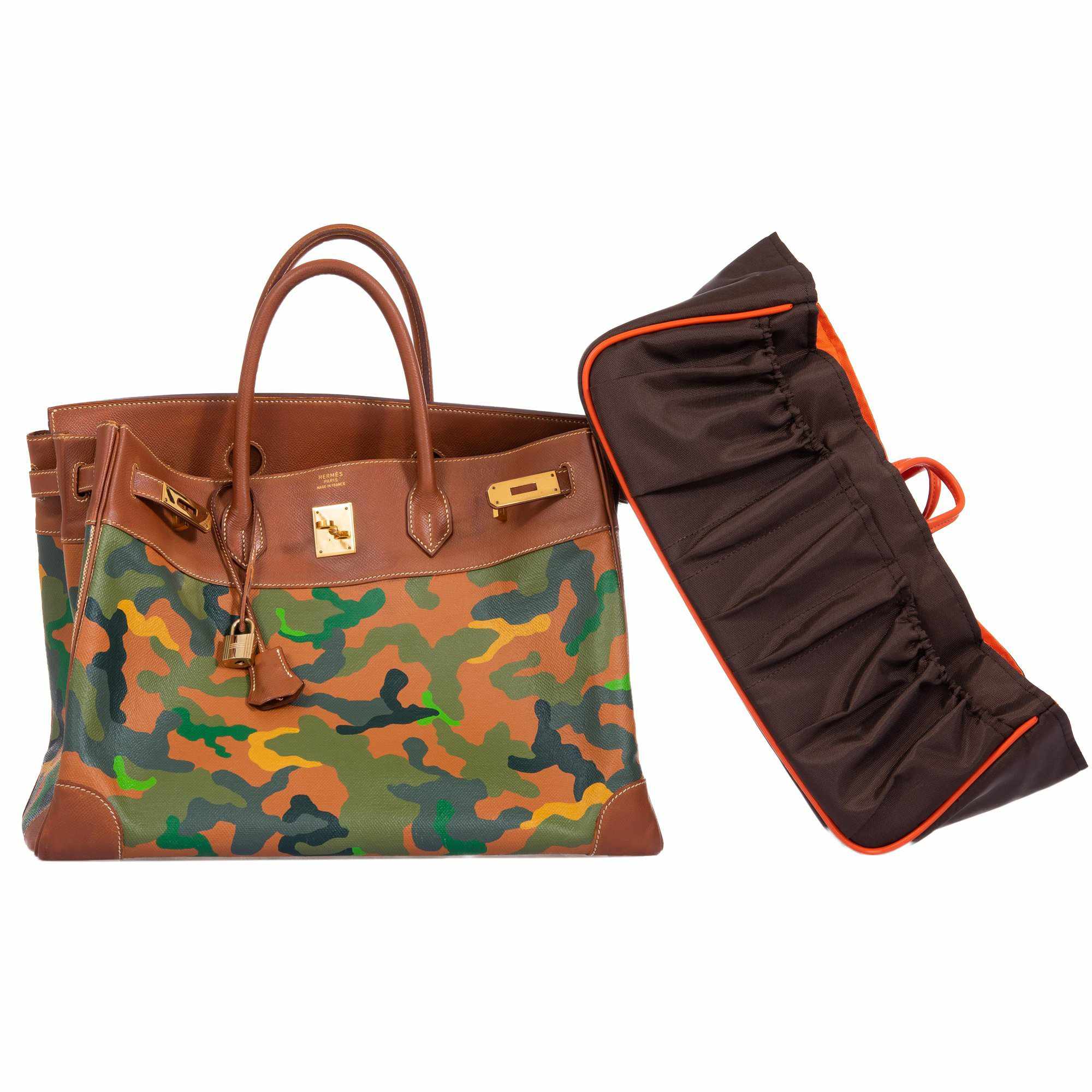 Hermès Birkin 40 Toile Epsom Camouflage Gold Hardware * JaneFinds Custom Shop