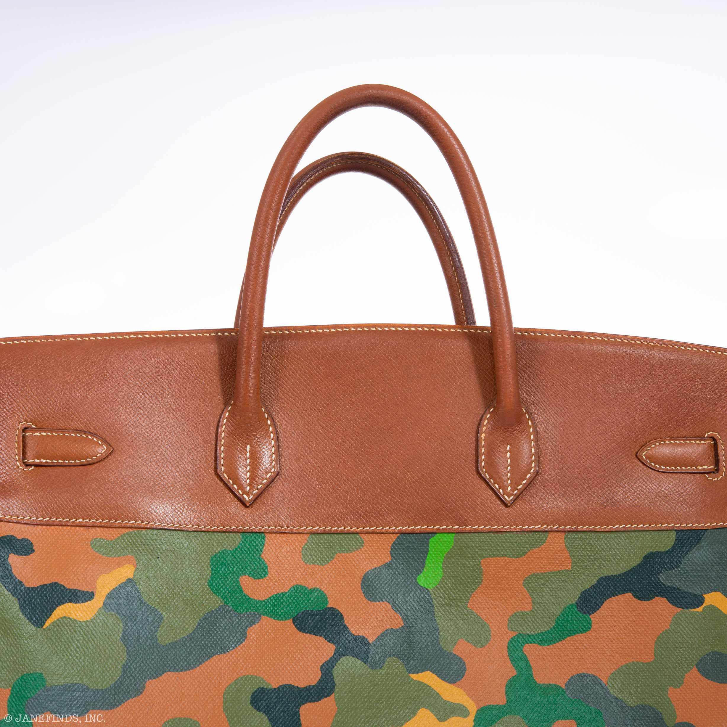 Hermès Birkin 40 Toile Epsom Camouflage Gold Hardware * JaneFinds Custom Shop
