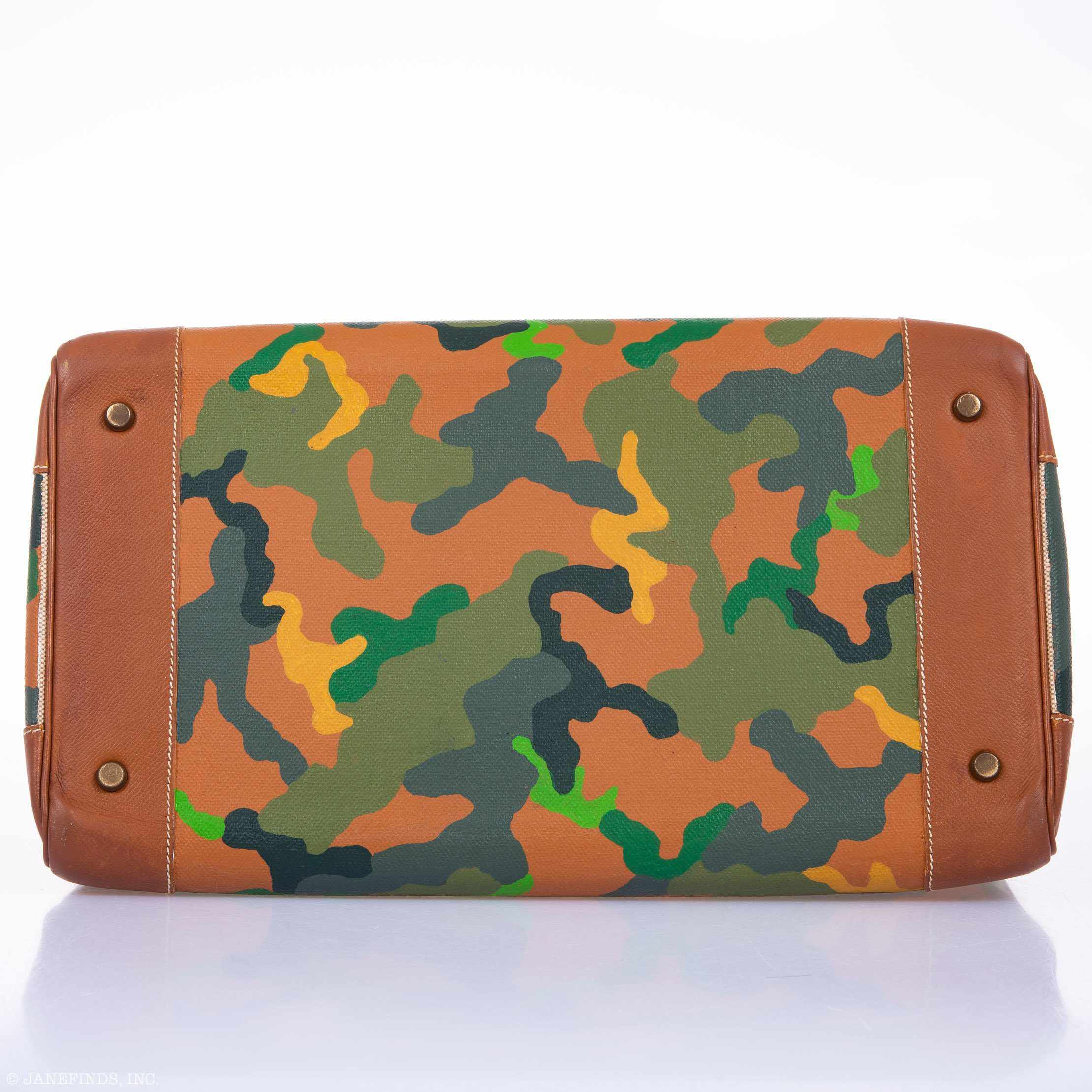 Hermès Birkin 40 Toile Epsom Camouflage Gold Hardware * JaneFinds Custom Shop