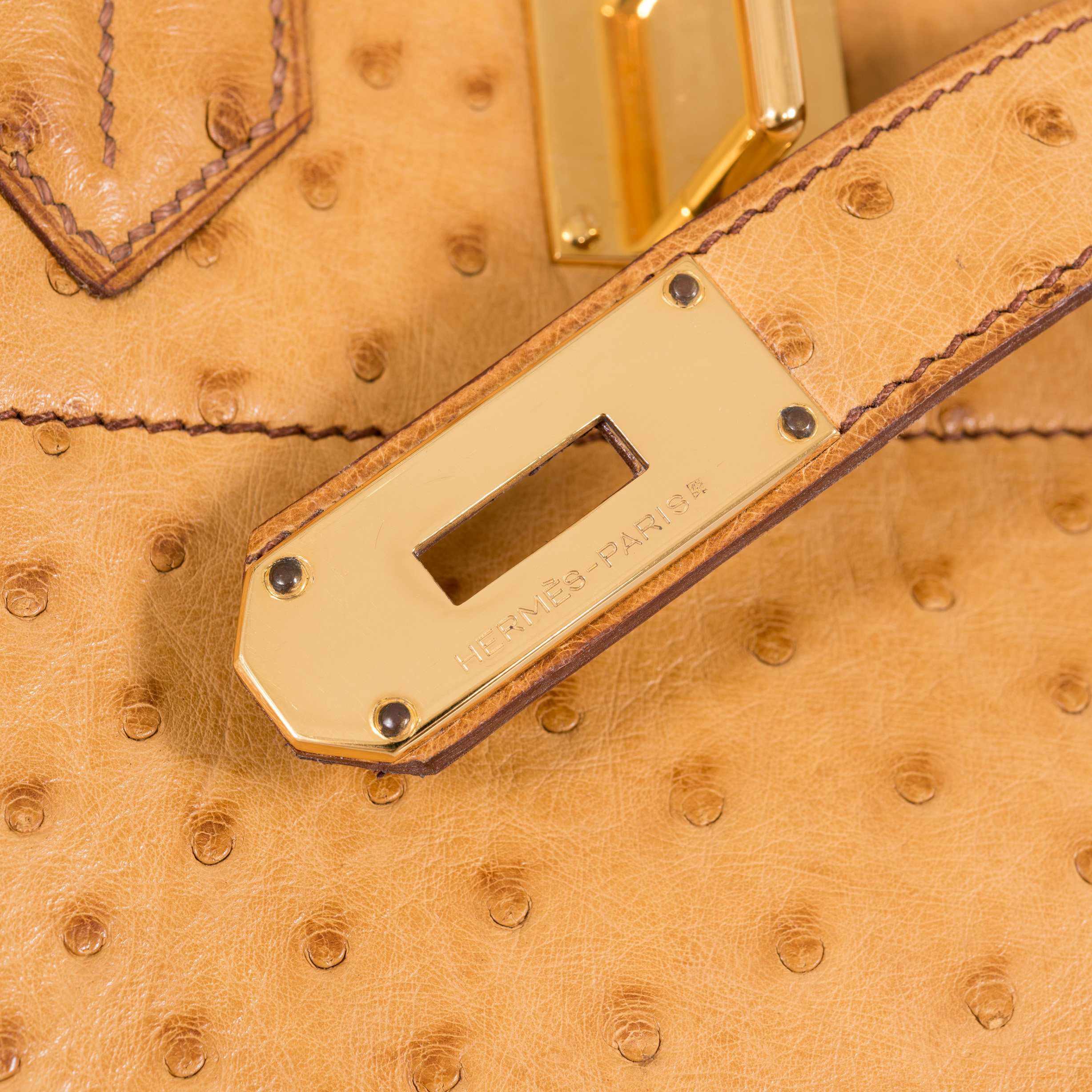Hermès Birkin 45 HAC Gold Ostrich Gold Hardware
