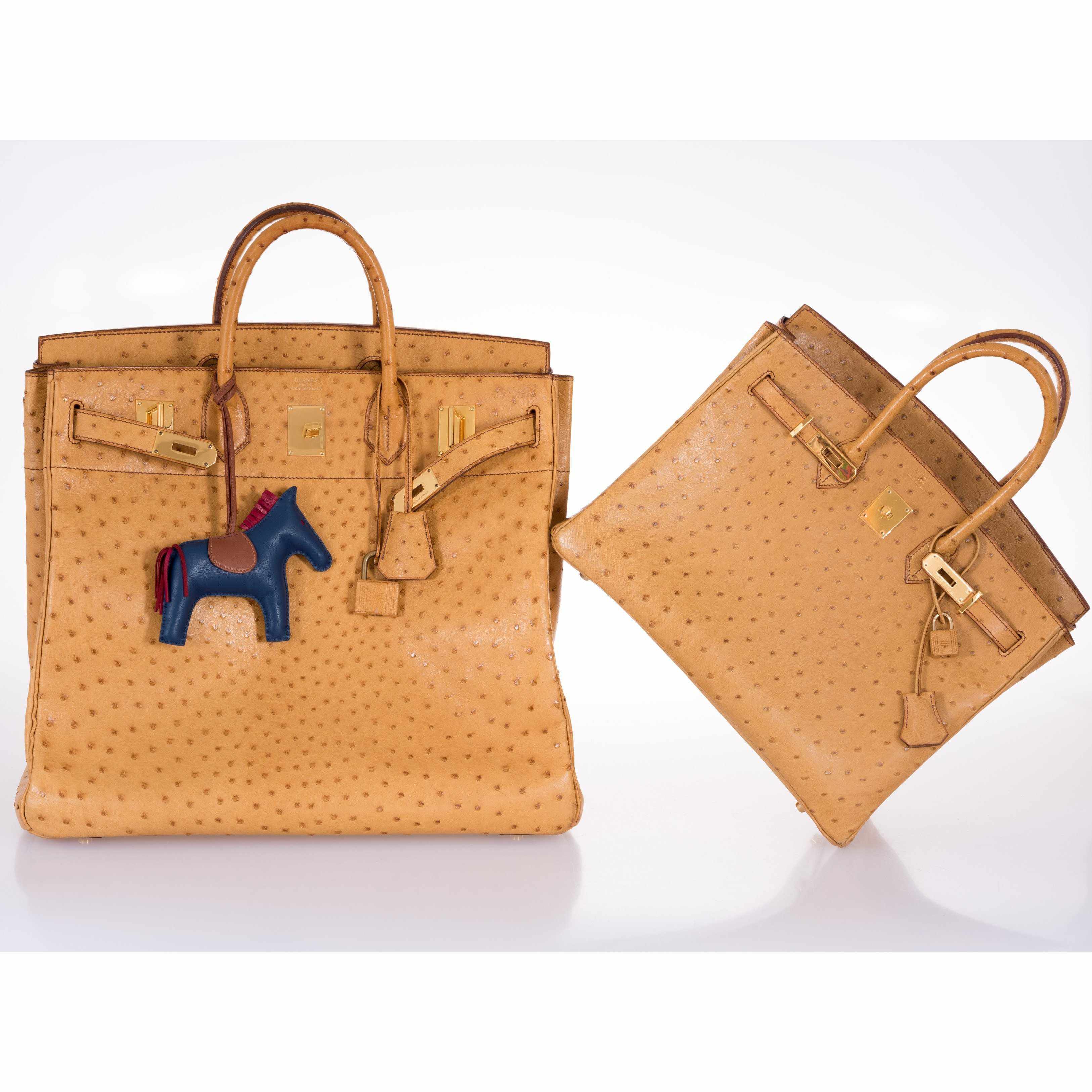 Hermès Birkin 45 HAC Gold Ostrich Gold Hardware