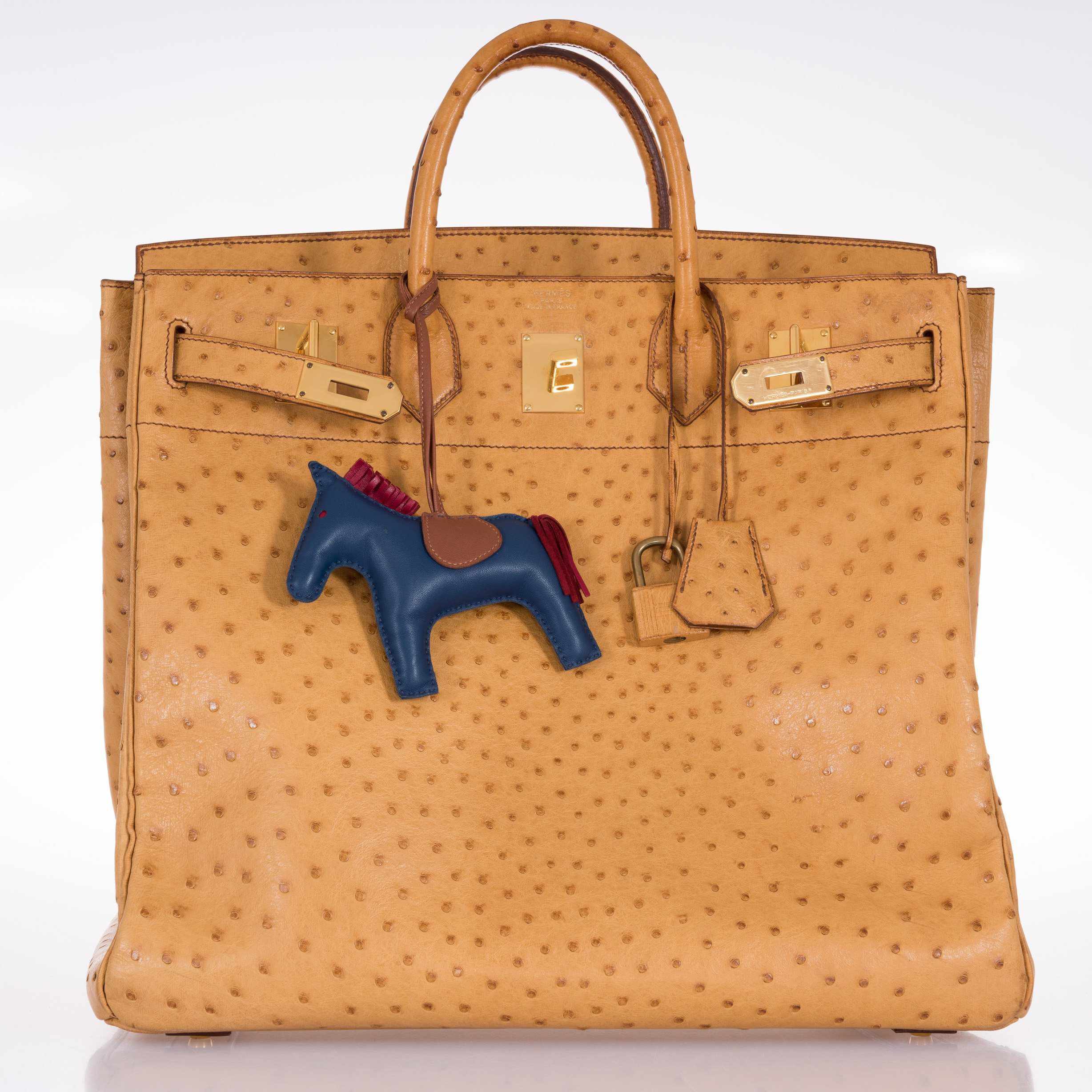 Hermès Birkin 45 HAC Gold Ostrich Gold Hardware