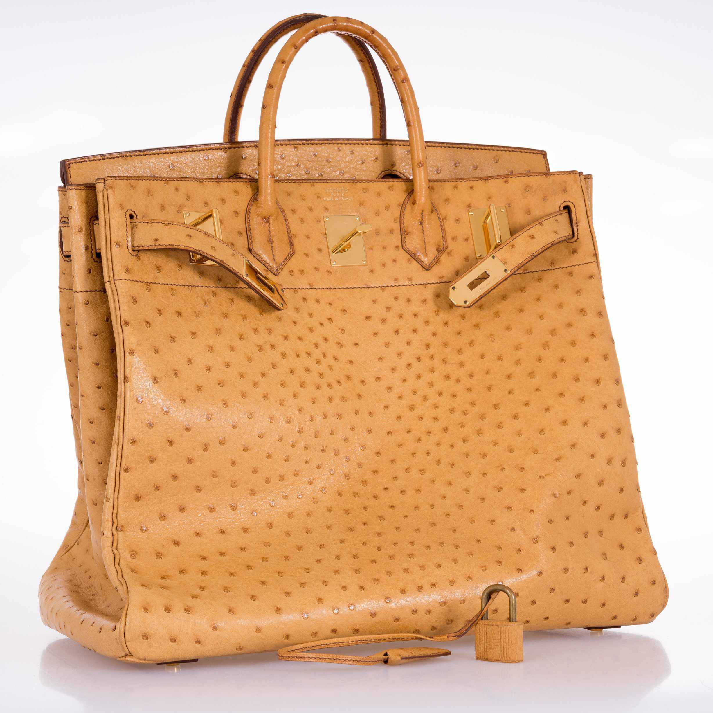 Hermès Birkin 45 HAC Gold Ostrich Gold Hardware