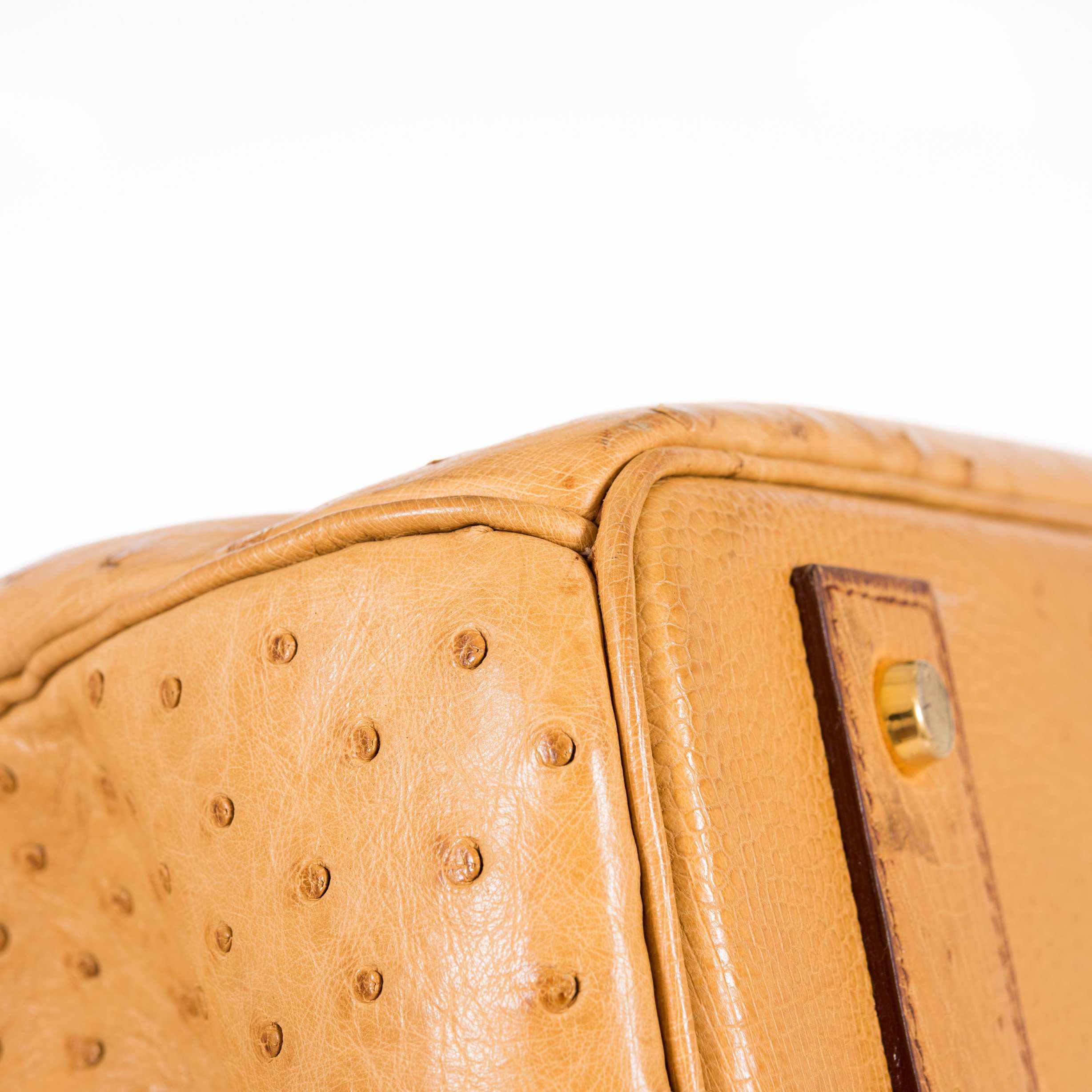 Hermès Birkin 45 HAC Gold Ostrich Gold Hardware