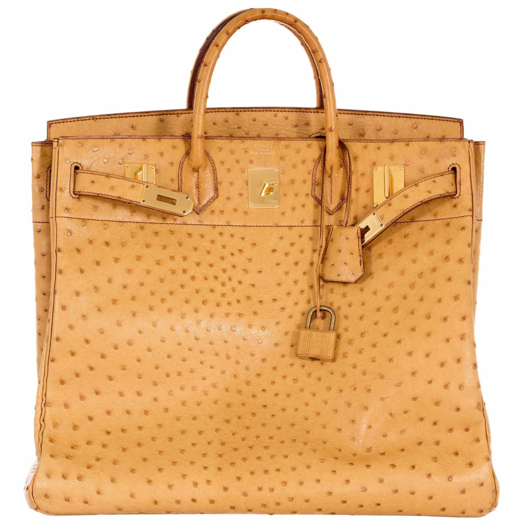 Hermès HAC Birkin 45 Gold Liegee Bag