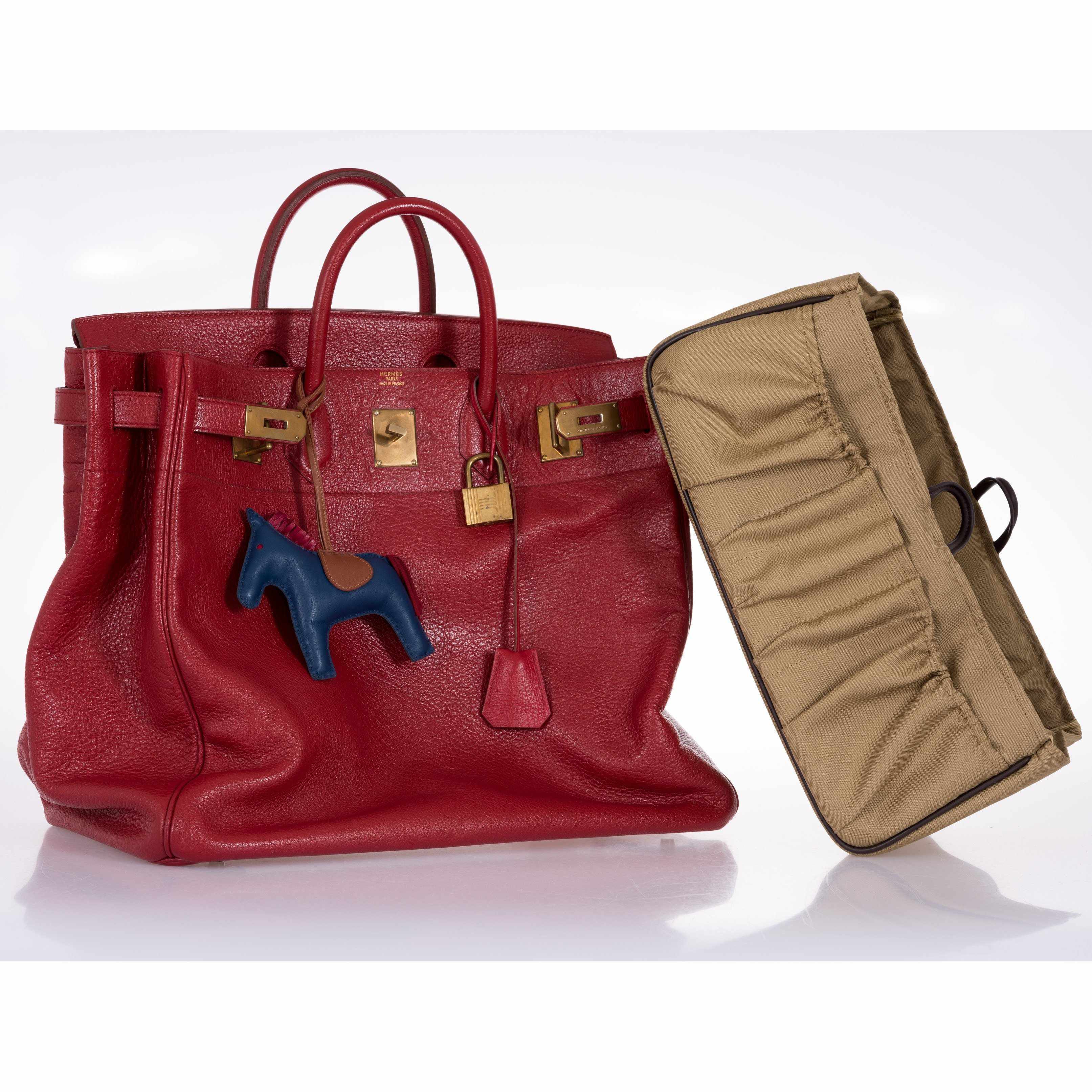 Hermès Birkin 45 HAC Red Buffalo Gold Hardware