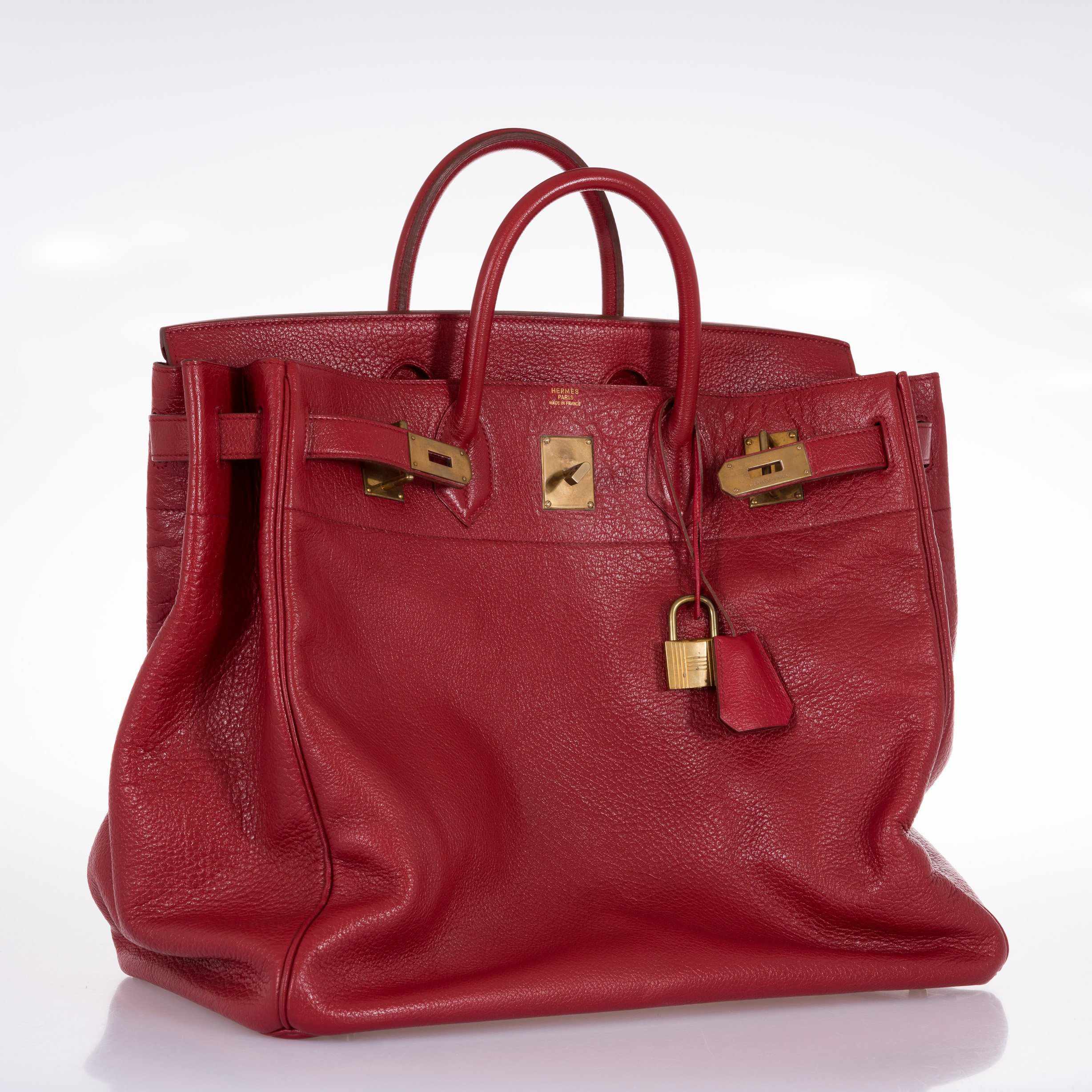 Hermès Birkin 45 HAC Red Buffalo Gold Hardware